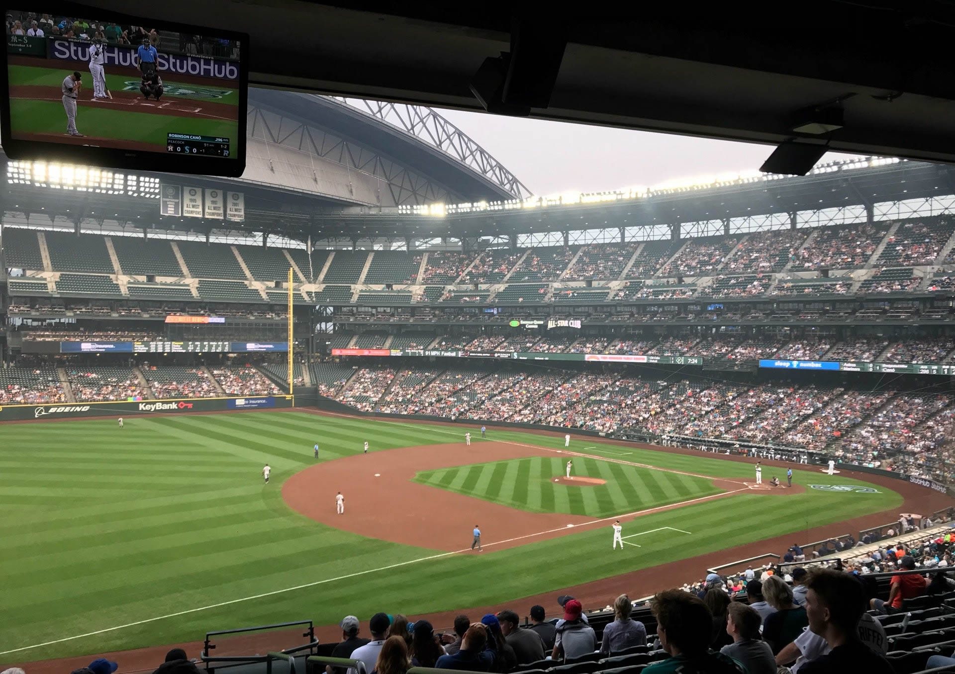 section 244, row 12 seat view  for baseball - t-mobile park