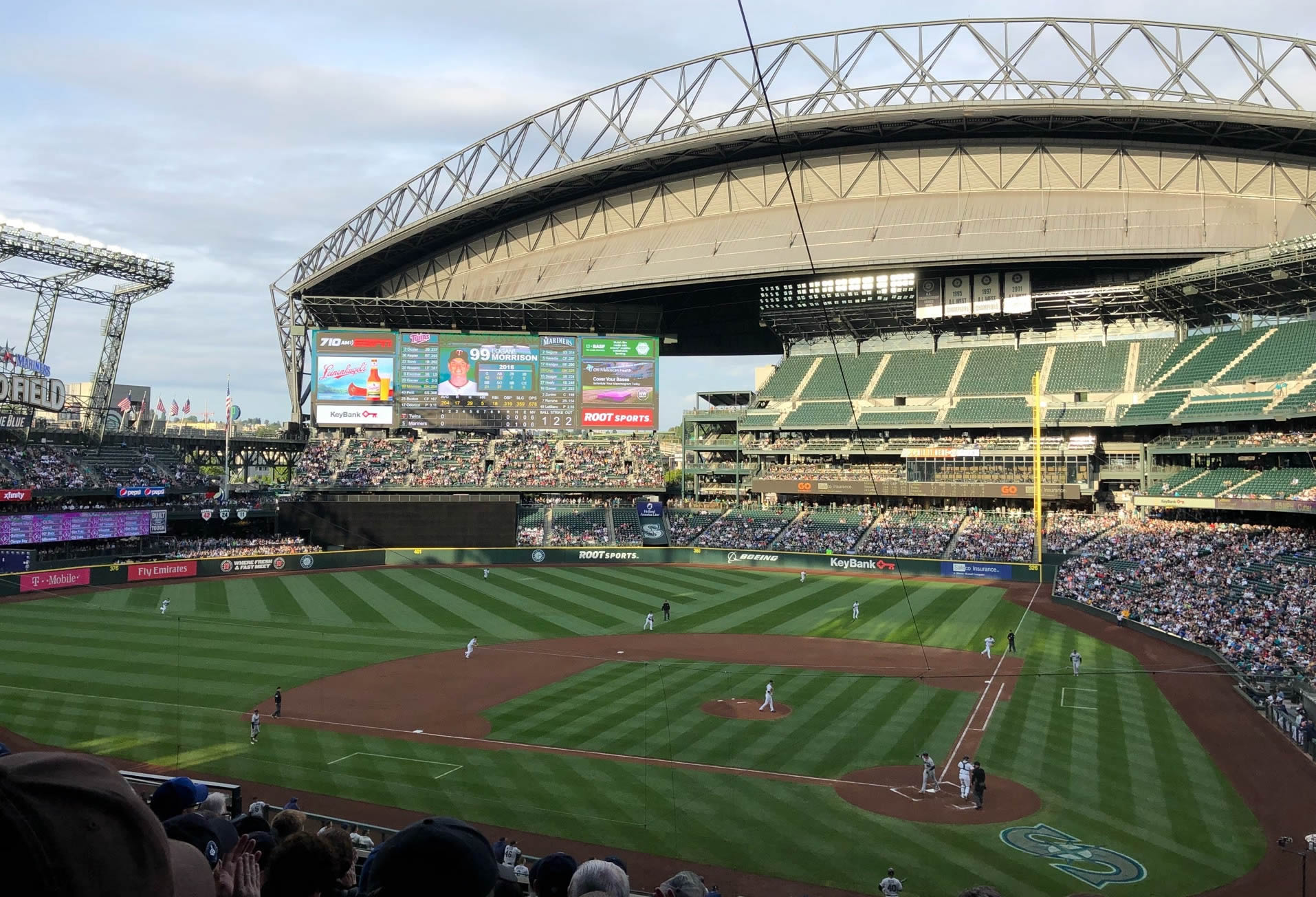 section 233, row 8 seat view  for baseball - t-mobile park