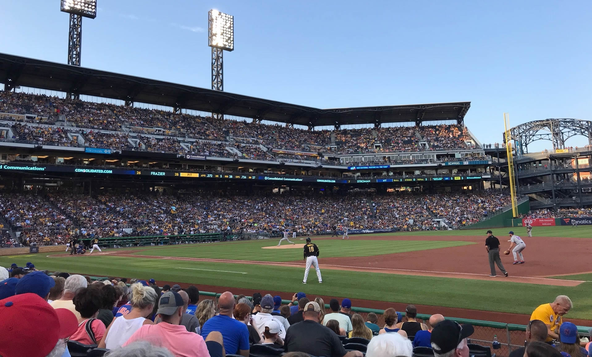 section 7, row l seat view  - pnc park