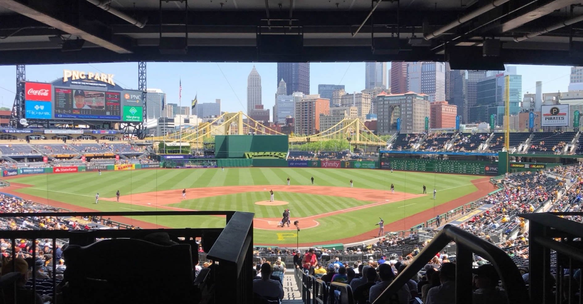 section 116, row hh seat view  - pnc park