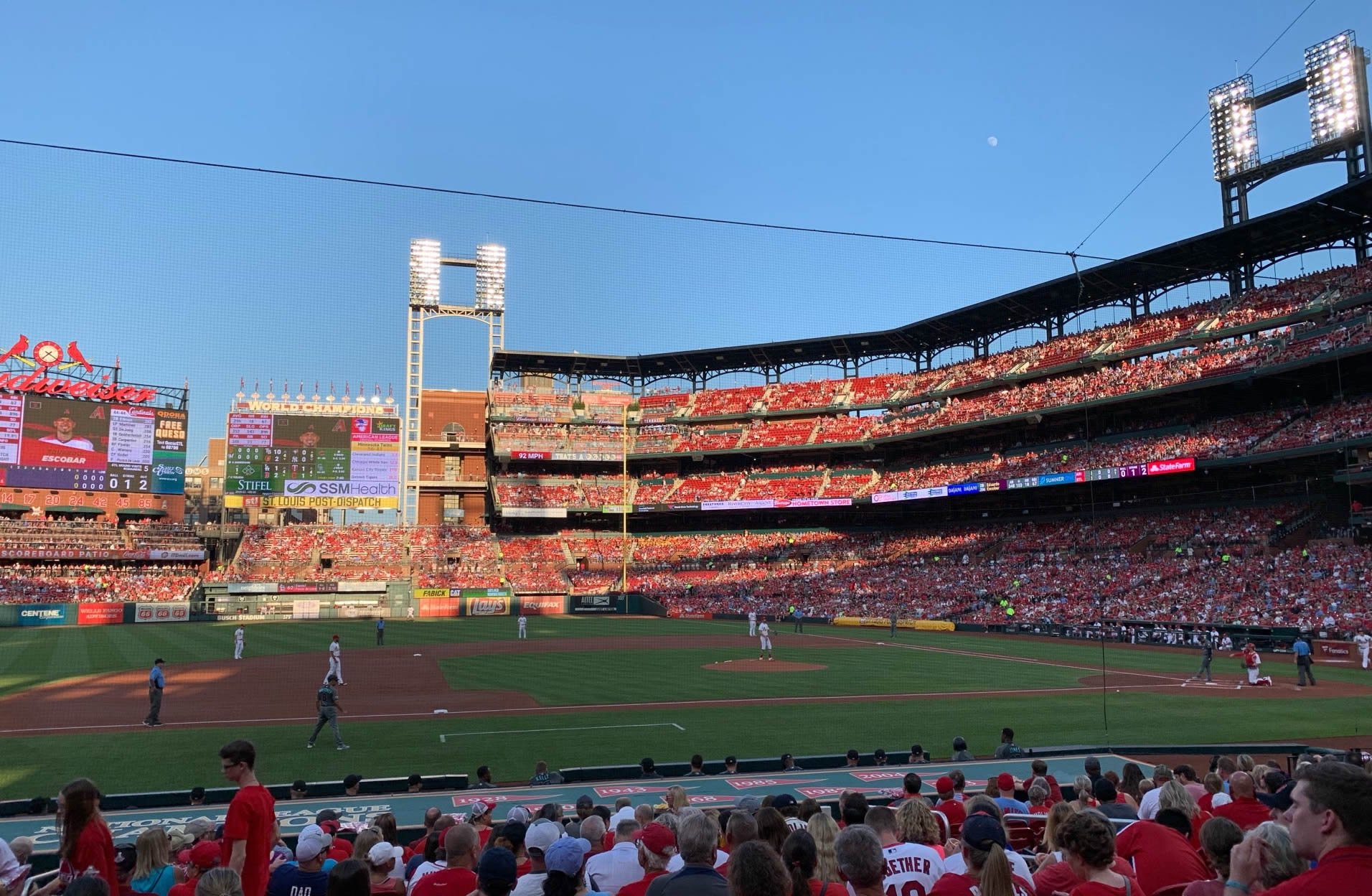 section 158, row 10 seat view  - busch stadium