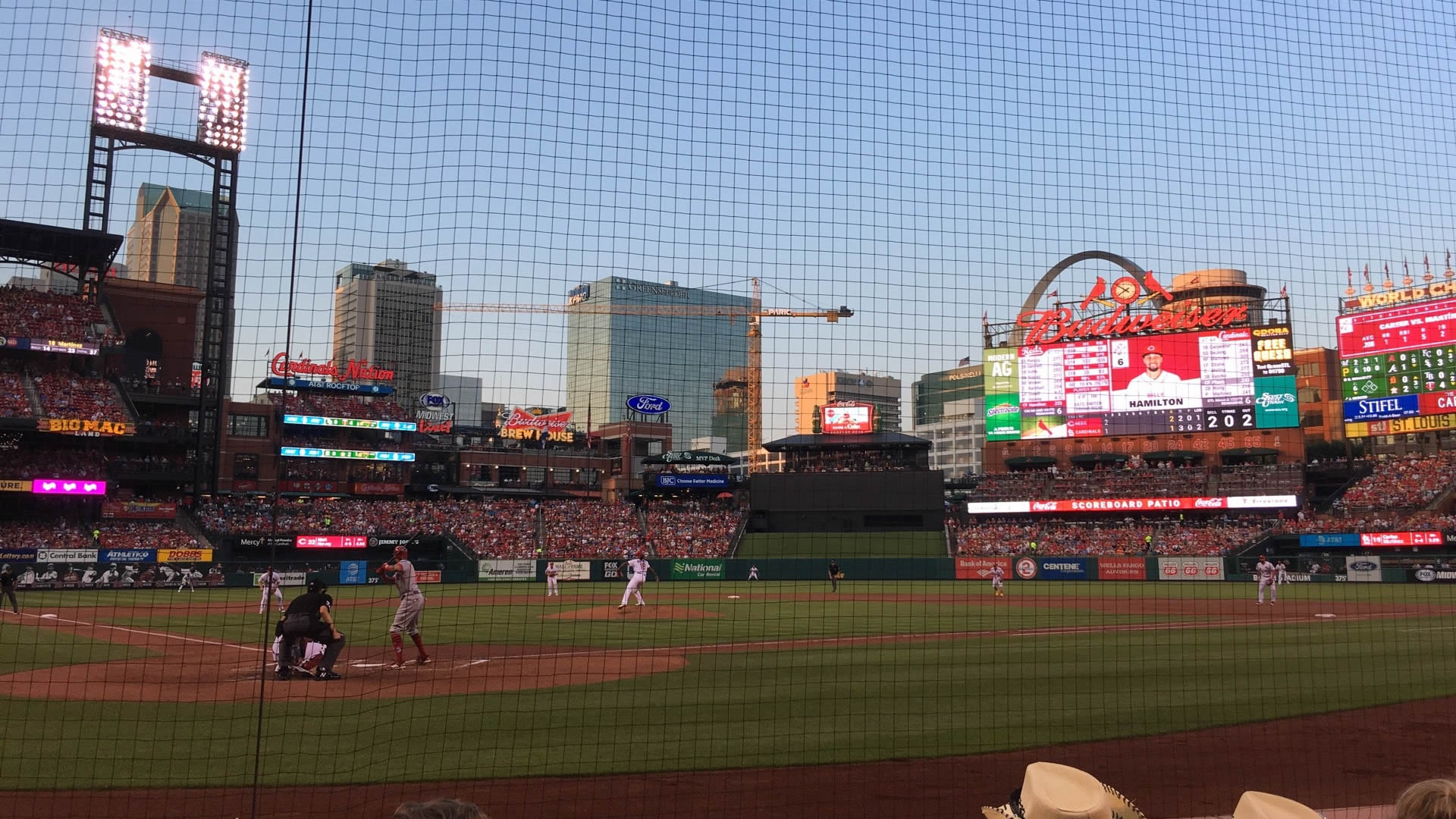 cardinals club 3, row d seat view  for baseball - busch stadium