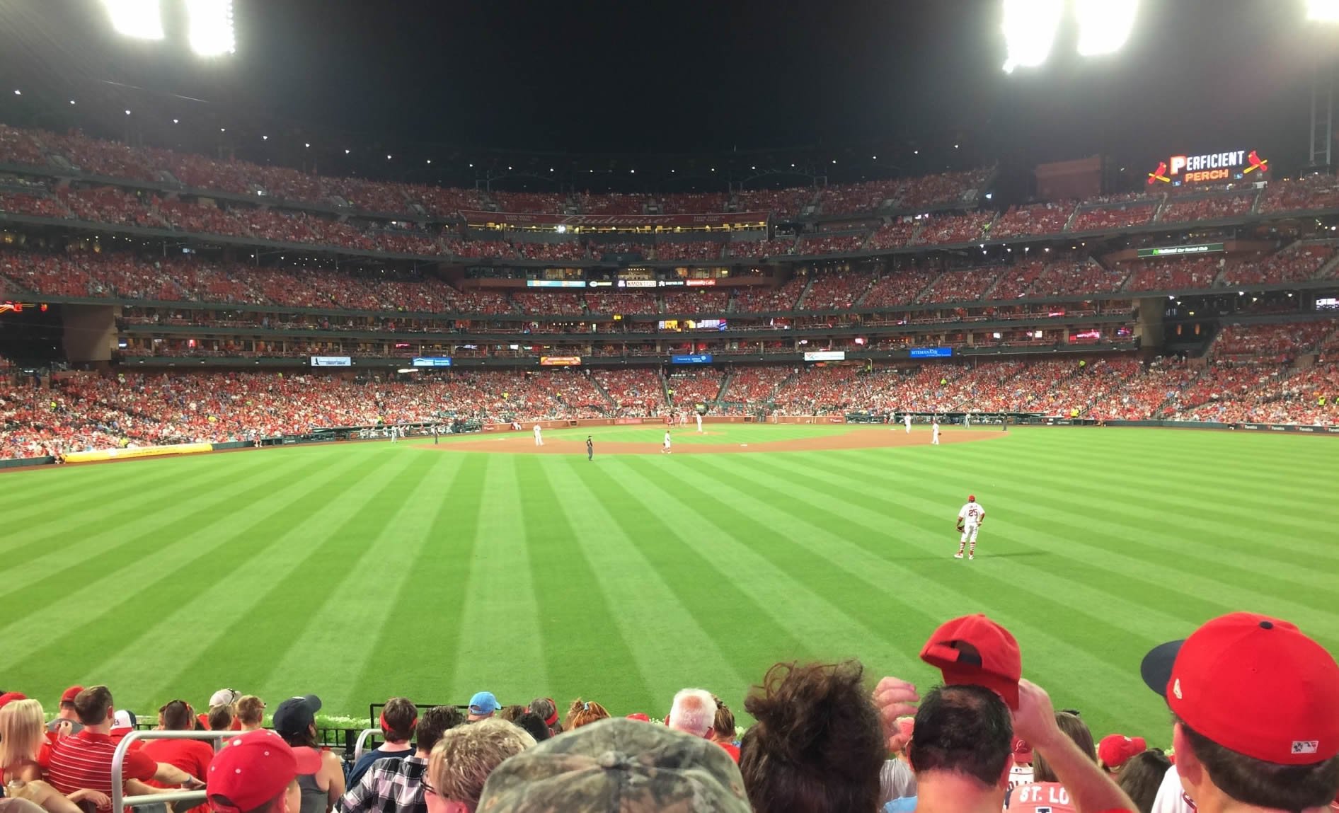 section 101, row 12 seat view  - busch stadium