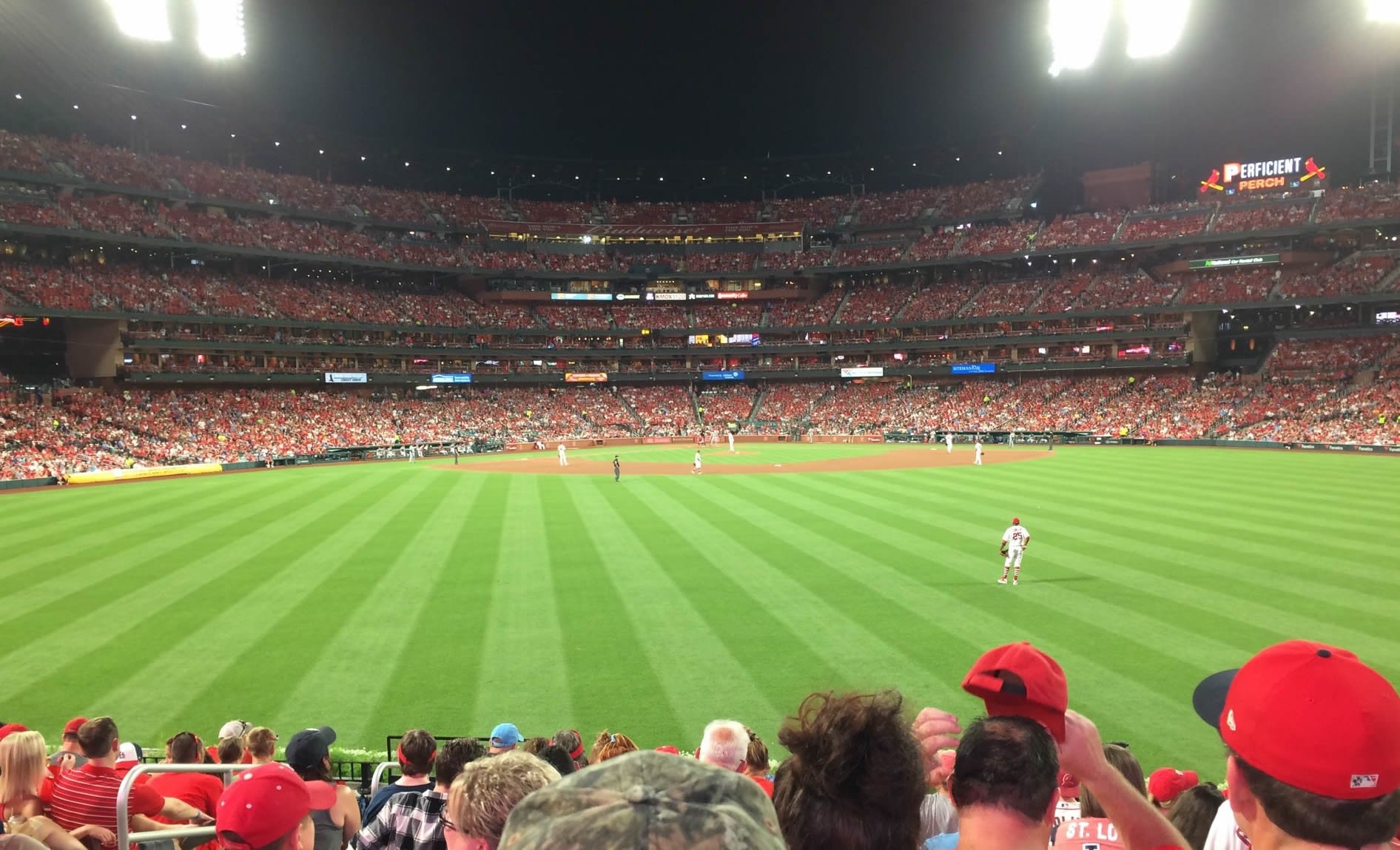 section 101, row 12 seat view  for baseball - busch stadium