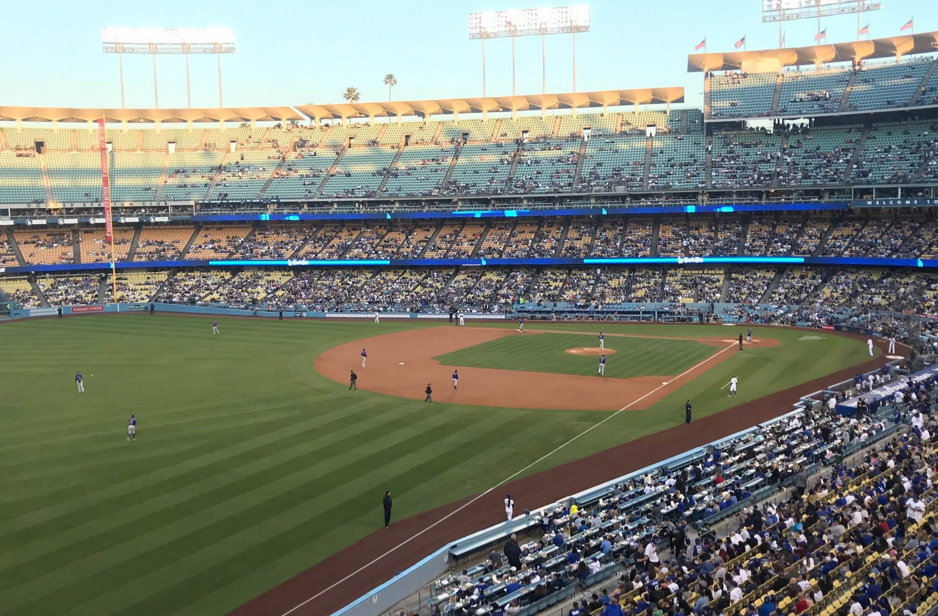 section 253 seat view  - dodger stadium