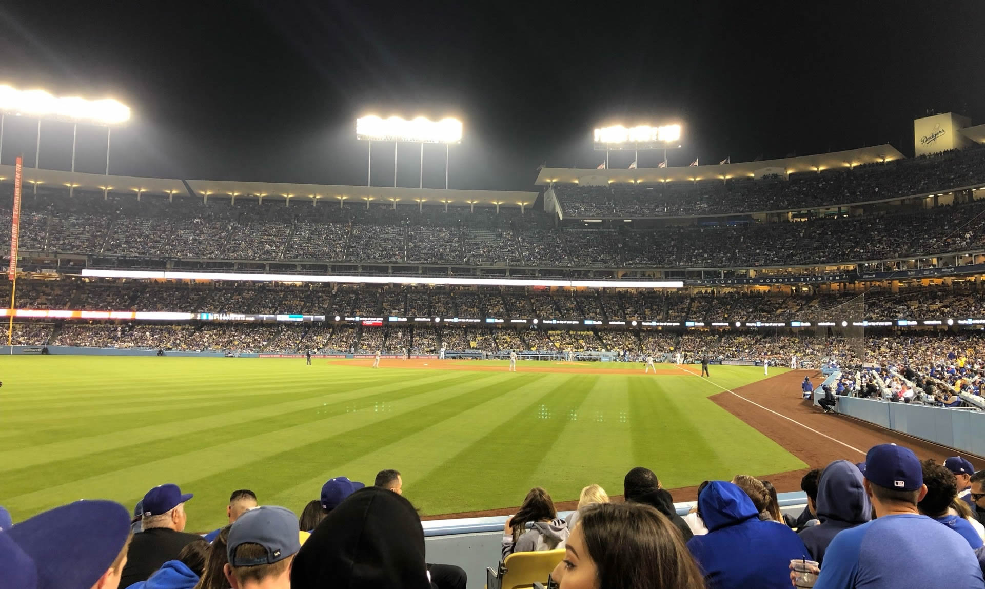 section 53, row e seat view  for baseball - dodger stadium