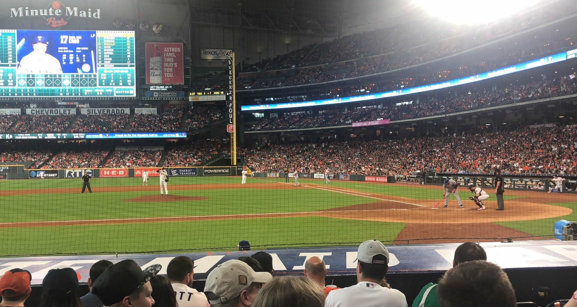 section 114, row 10 seat view  for baseball - daikin park