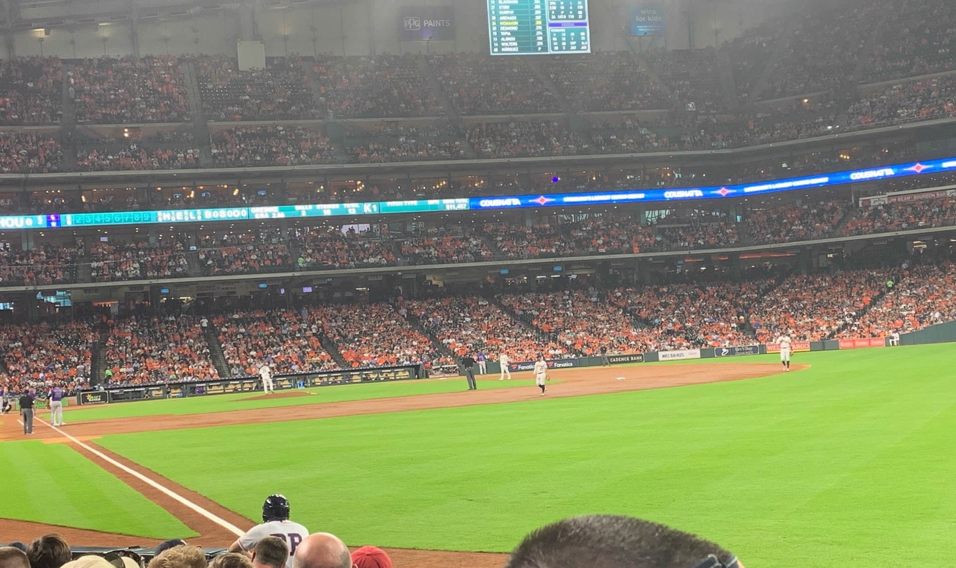 section 132 seat view  for baseball - daikin park