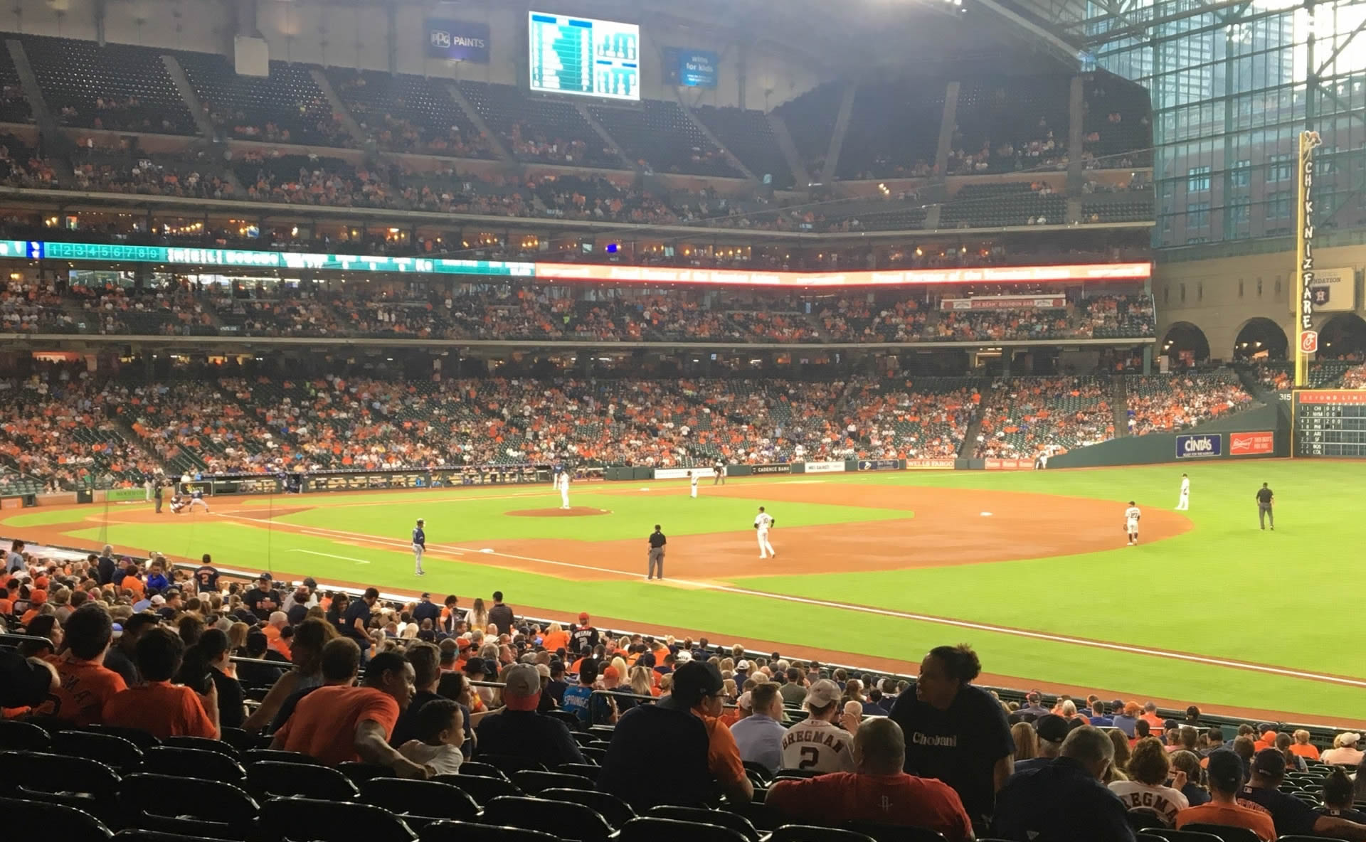 section 131, row 34 seat view  for baseball - daikin park