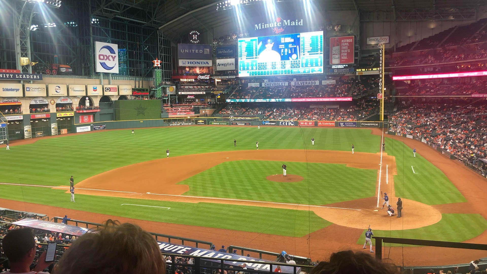 section 216, row 3 seat view  for baseball - minute maid park