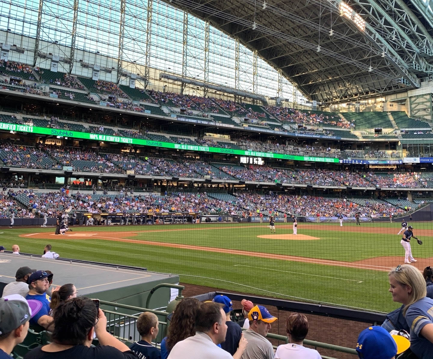 section 111, row 6 seat view  for baseball - american family field