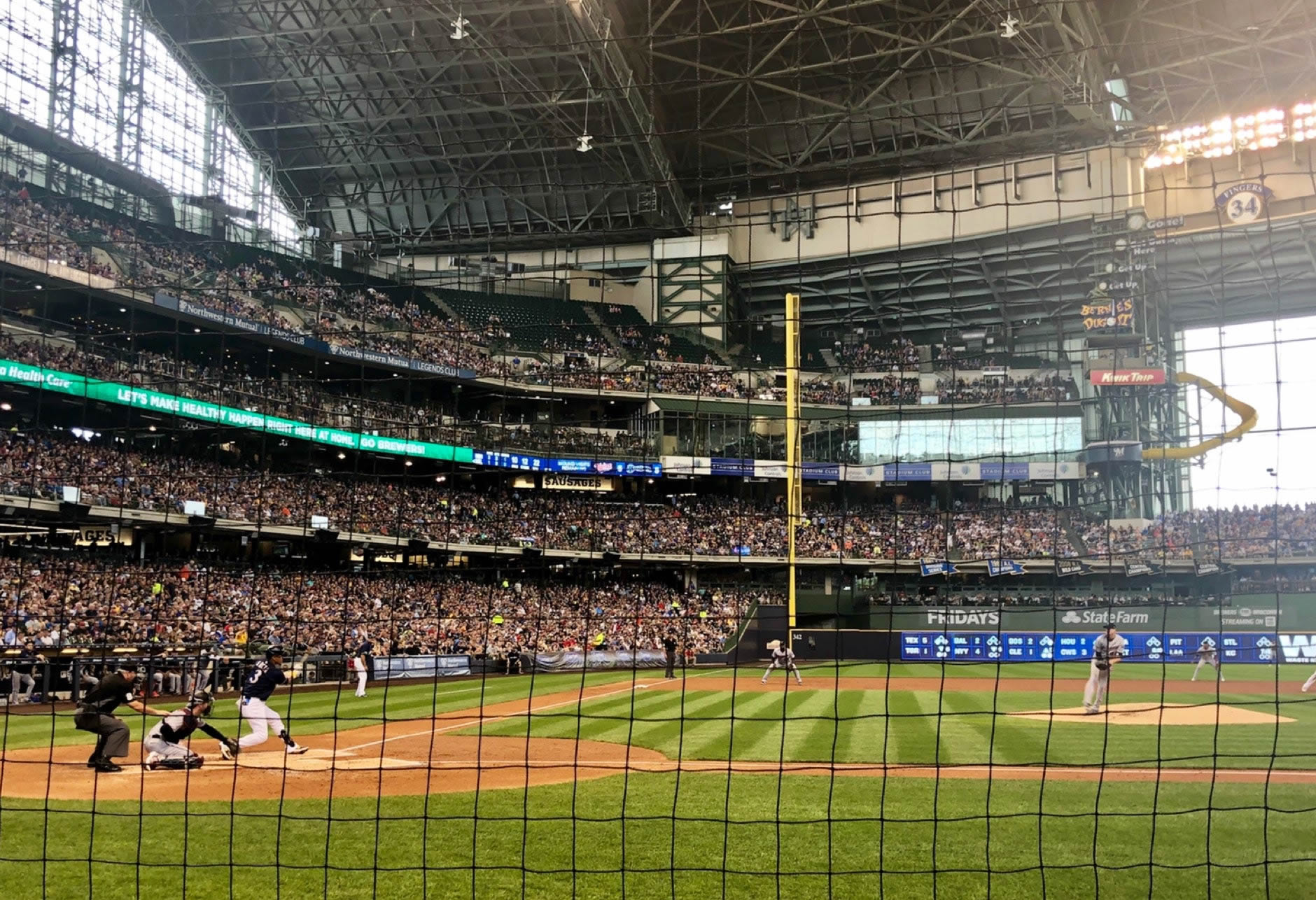 section 115, row 1 seat view  for baseball - american family field