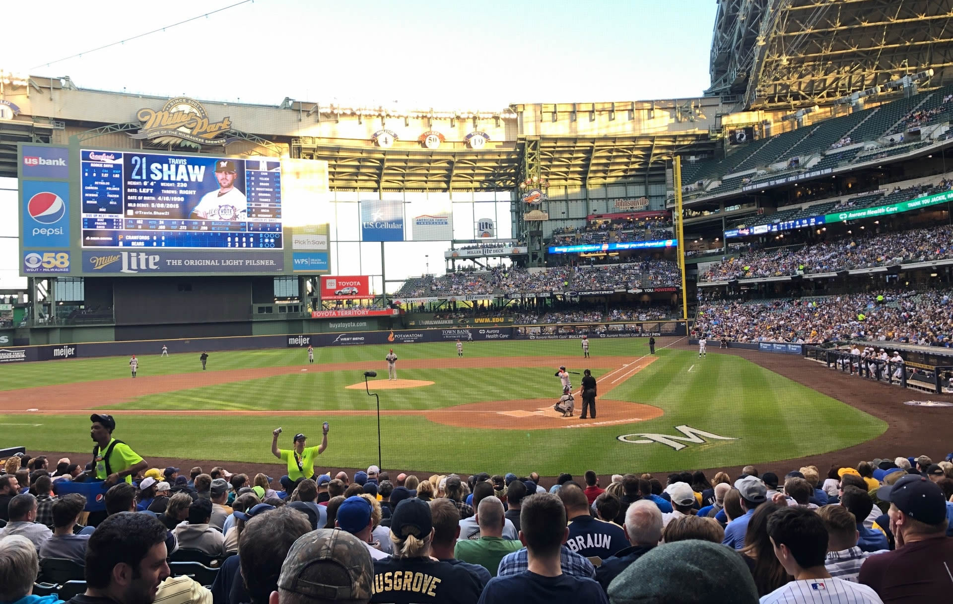section 119, row 15 seat view  for baseball - american family field