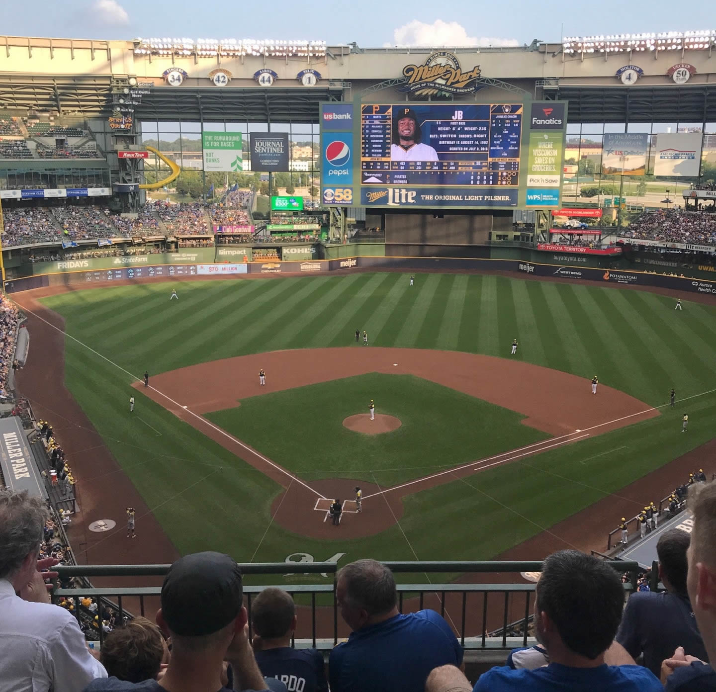 section 421, row 4 seat view  for baseball - american family field