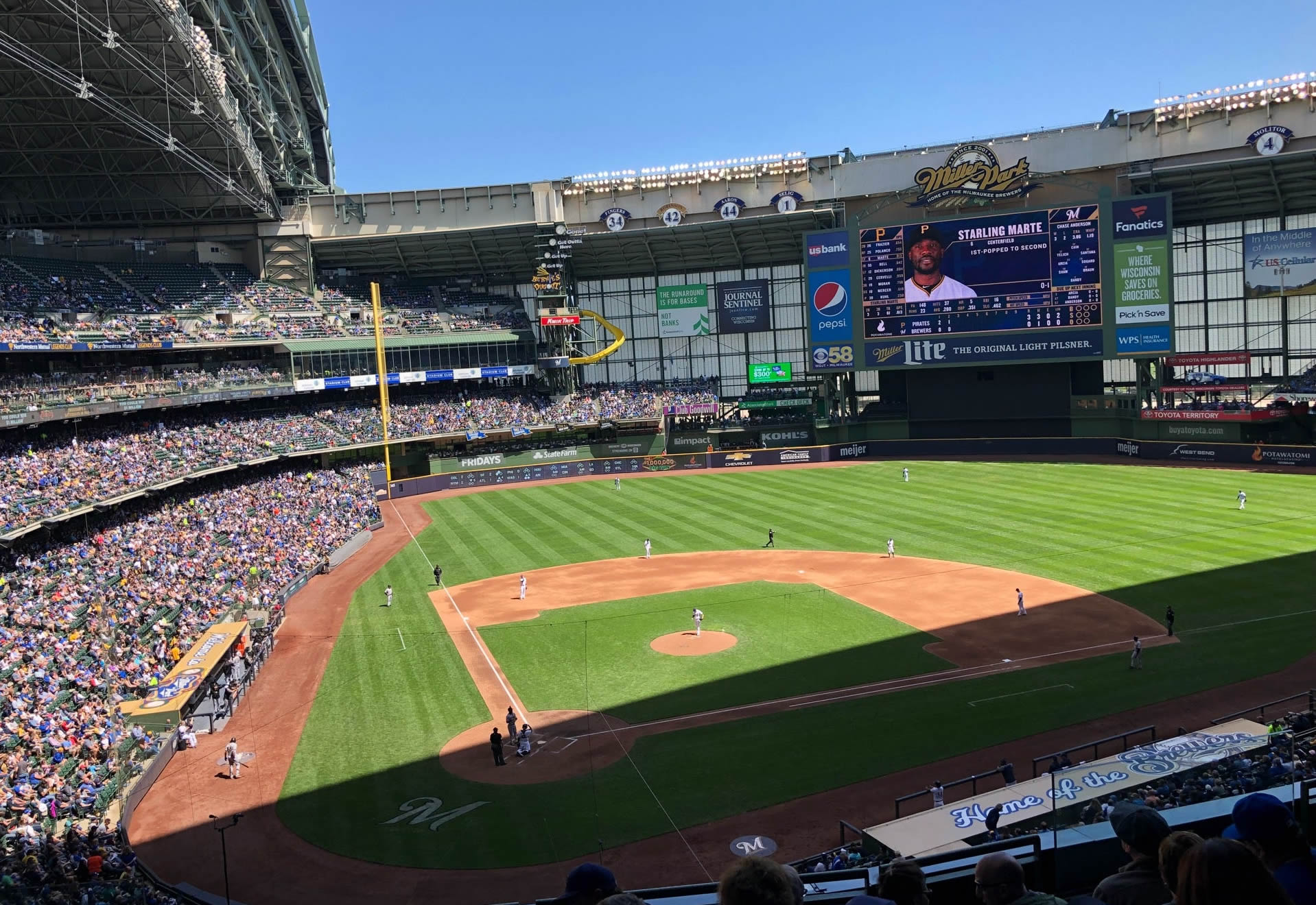 section 327 seat view  for baseball - american family field