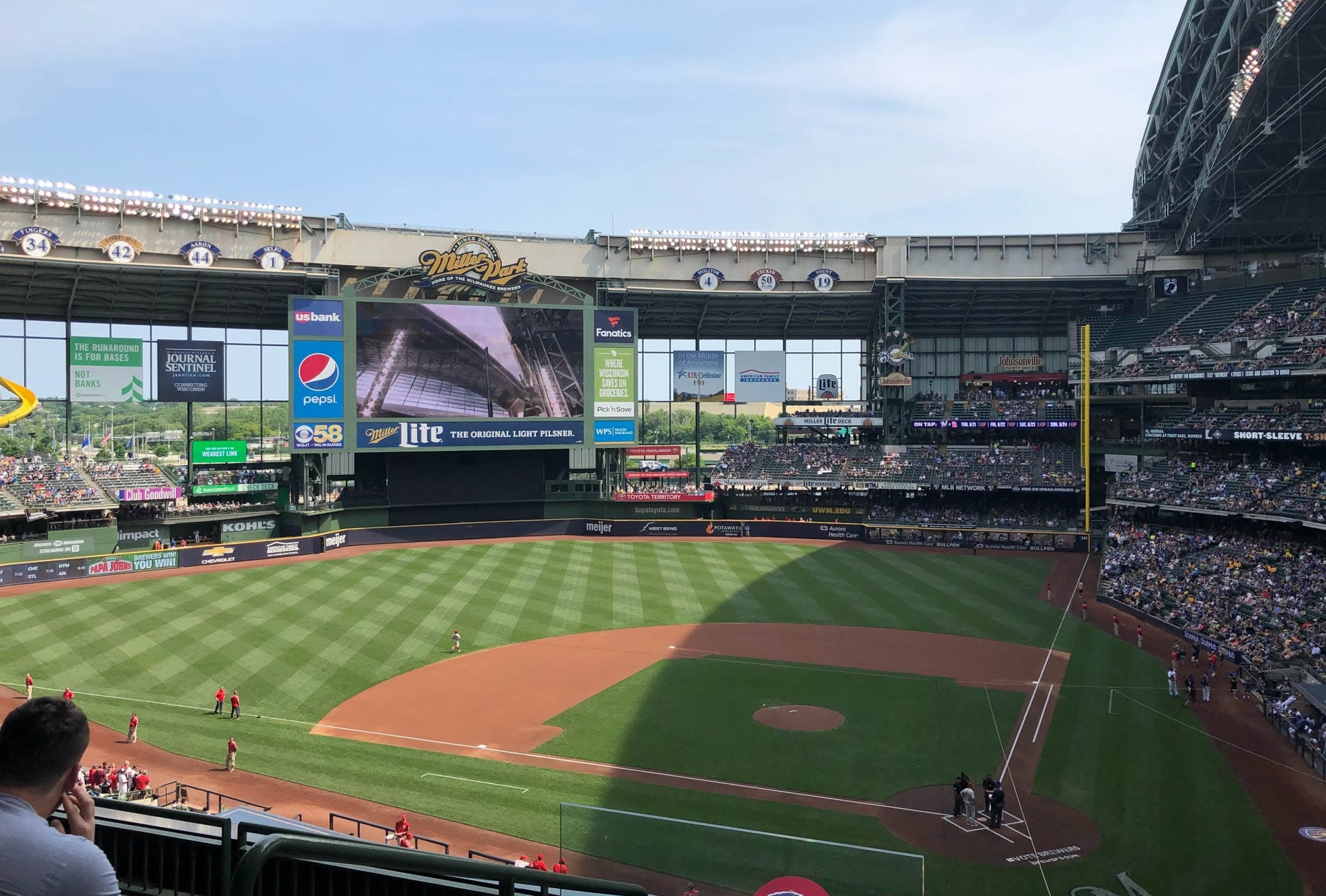 section 335, row 3 seat view  for baseball - american family field
