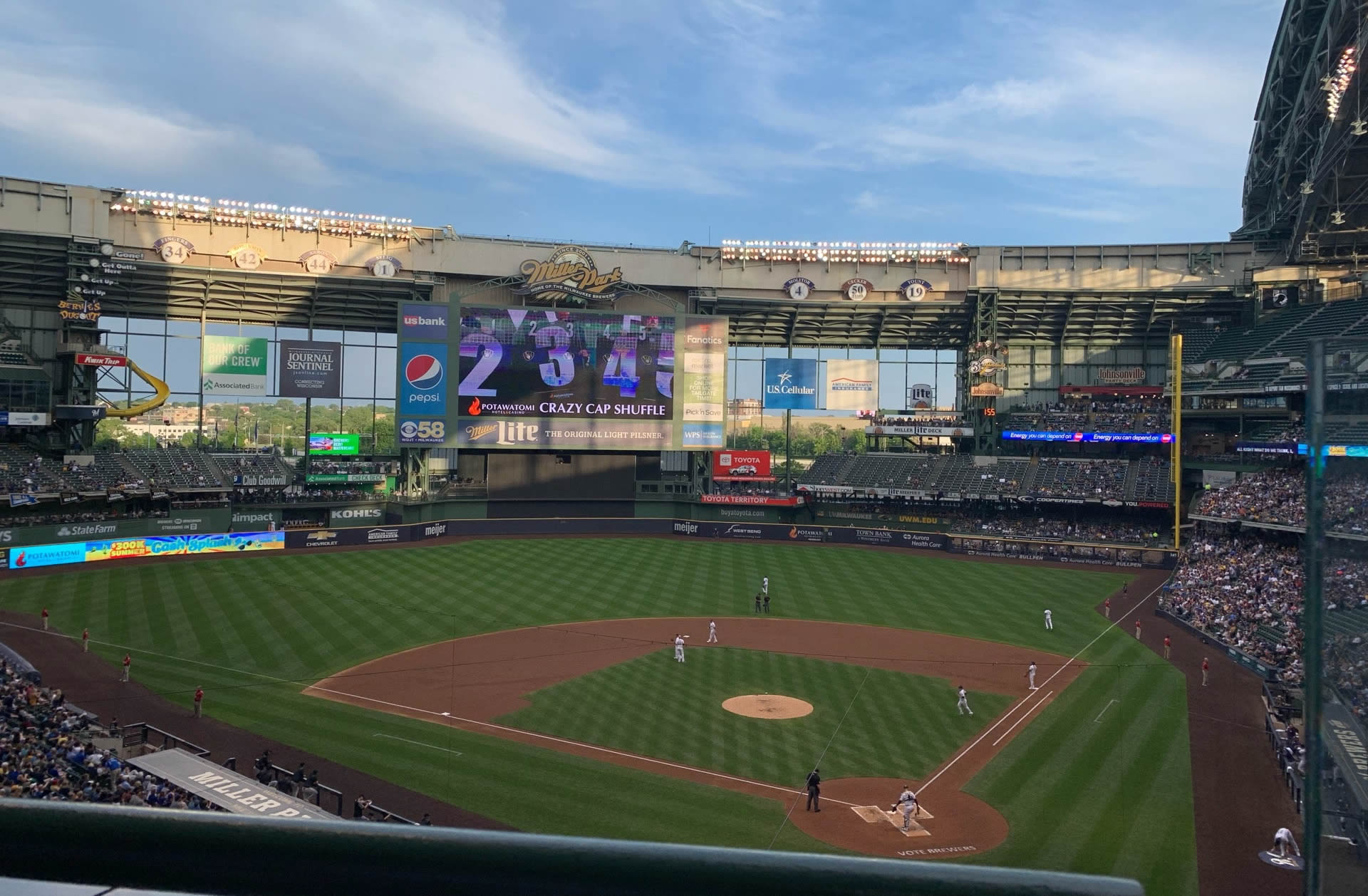 section 423, row 1 seat view  for baseball - american family field