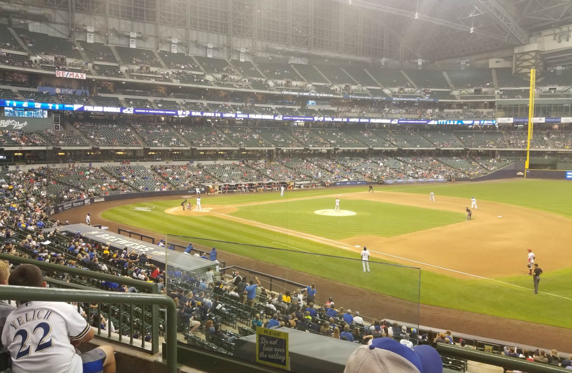 section 211, row 2 seat view  for baseball - american family field