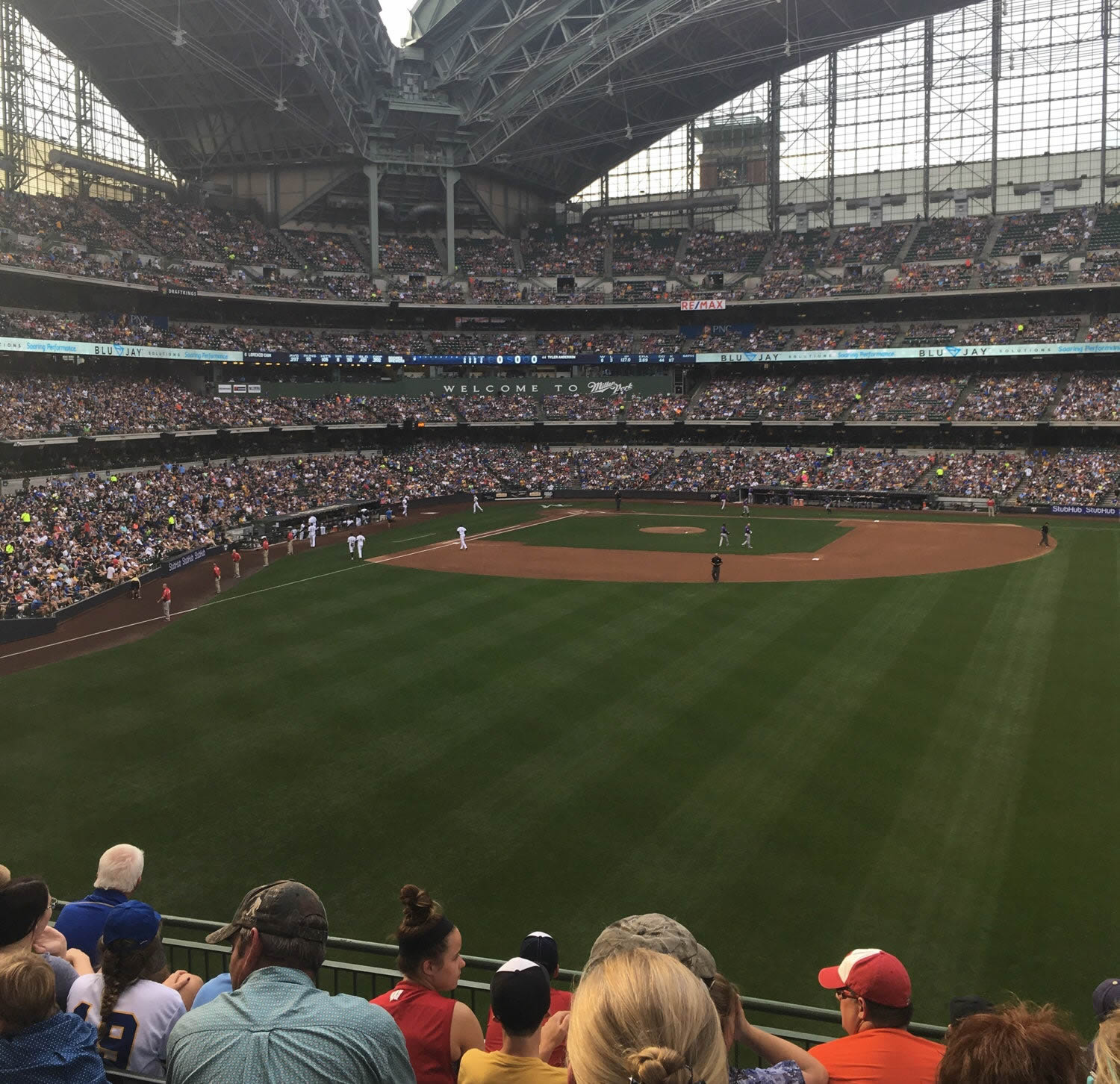 section 203 seat view  for baseball - american family field