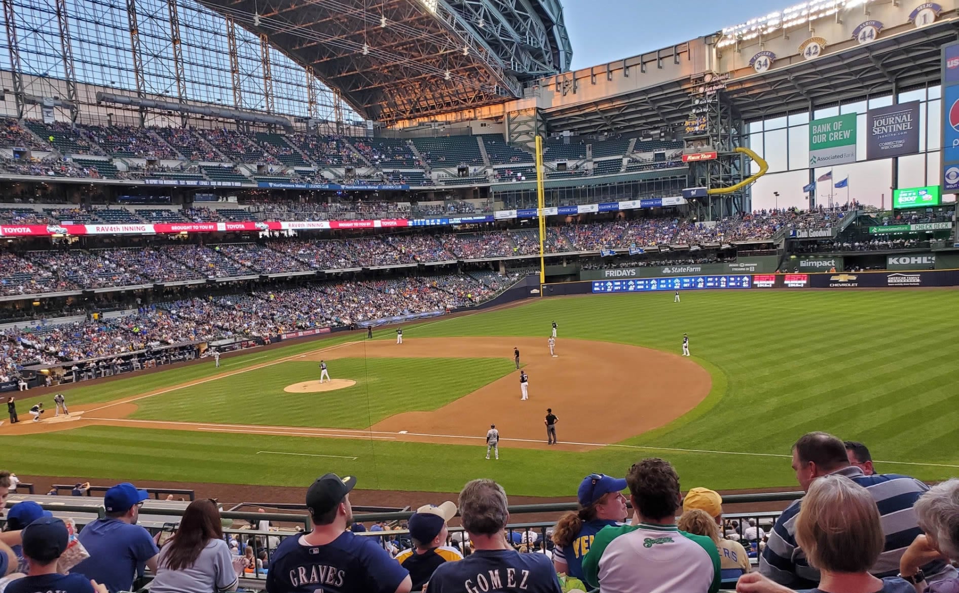 section 211, row 5 seat view  for baseball - american family field