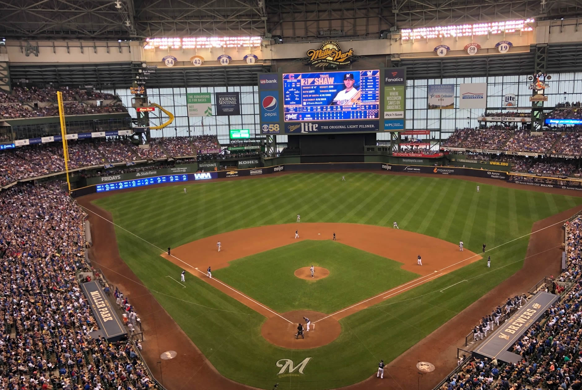 section 422 seat view  for baseball - american family field