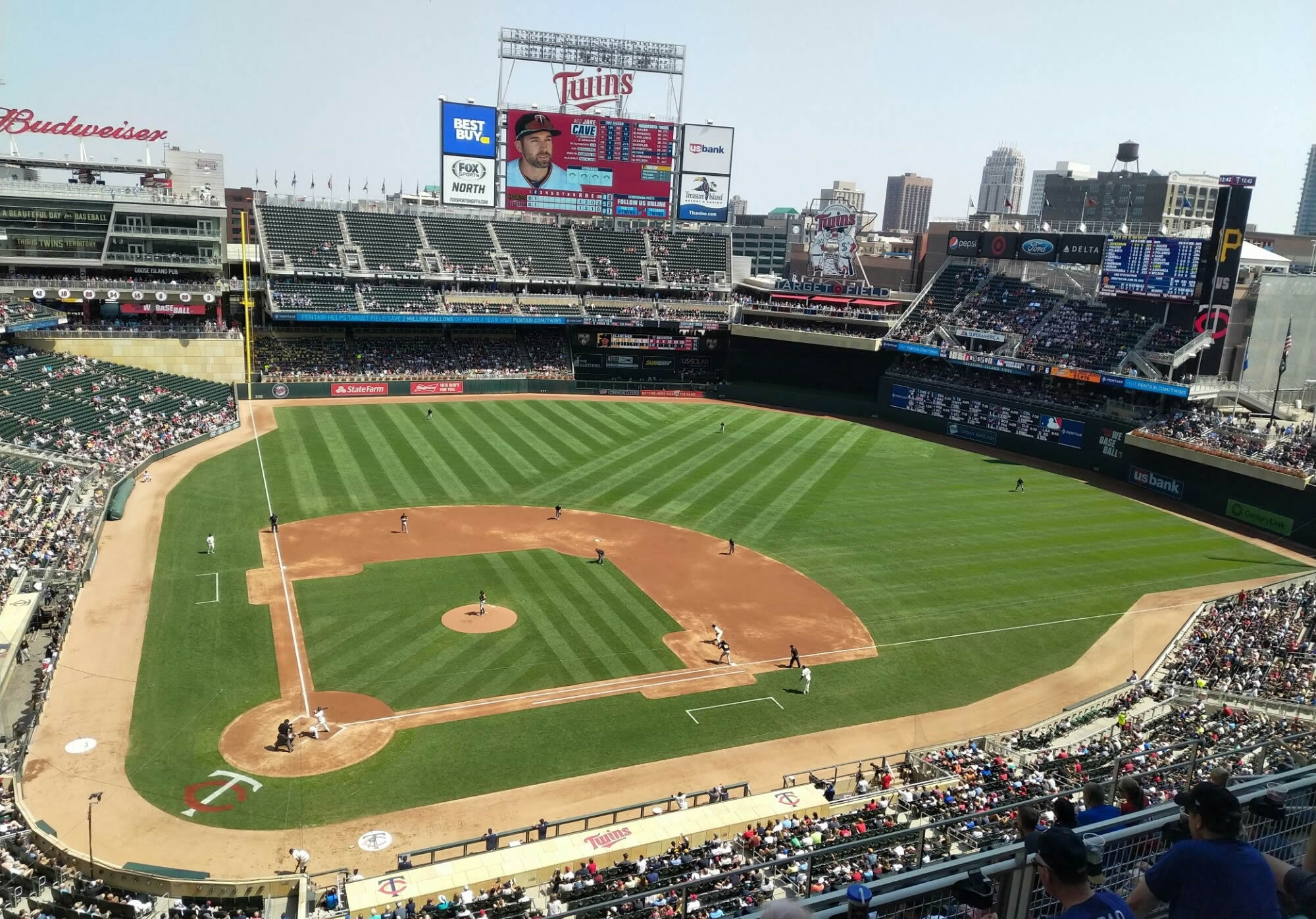 section 312 seat view  - target field