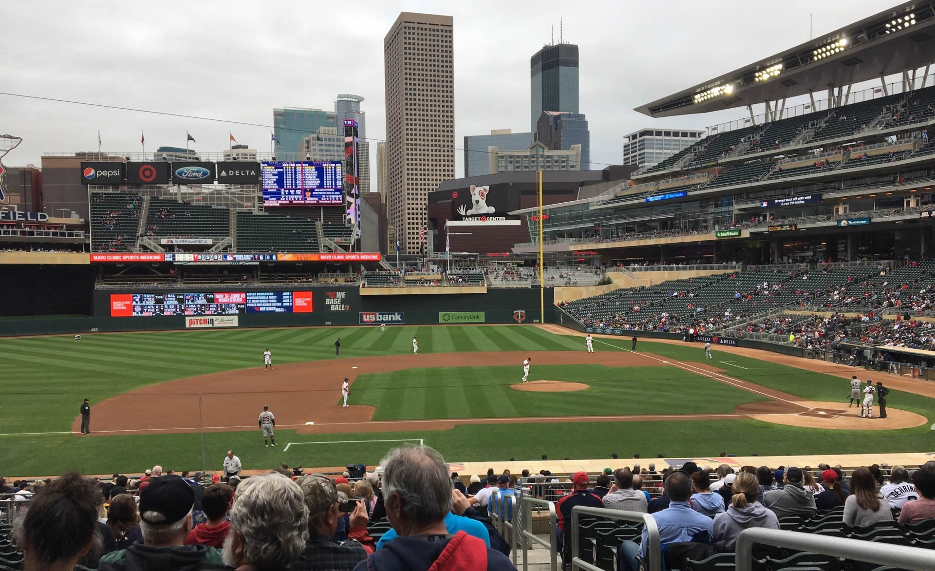 section 120, row 14 seat view  - target field