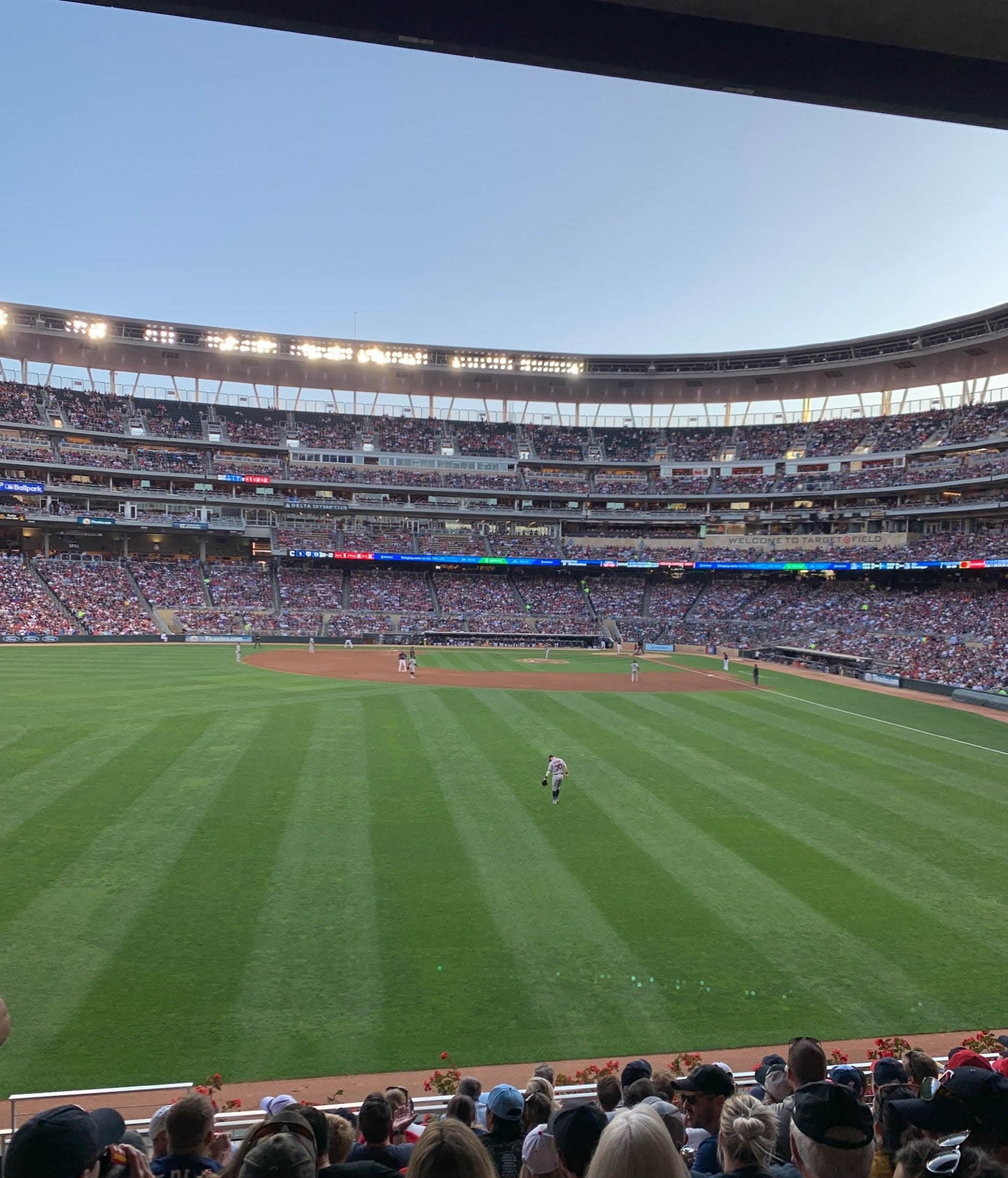 section 130, row 13 seat view  - target field