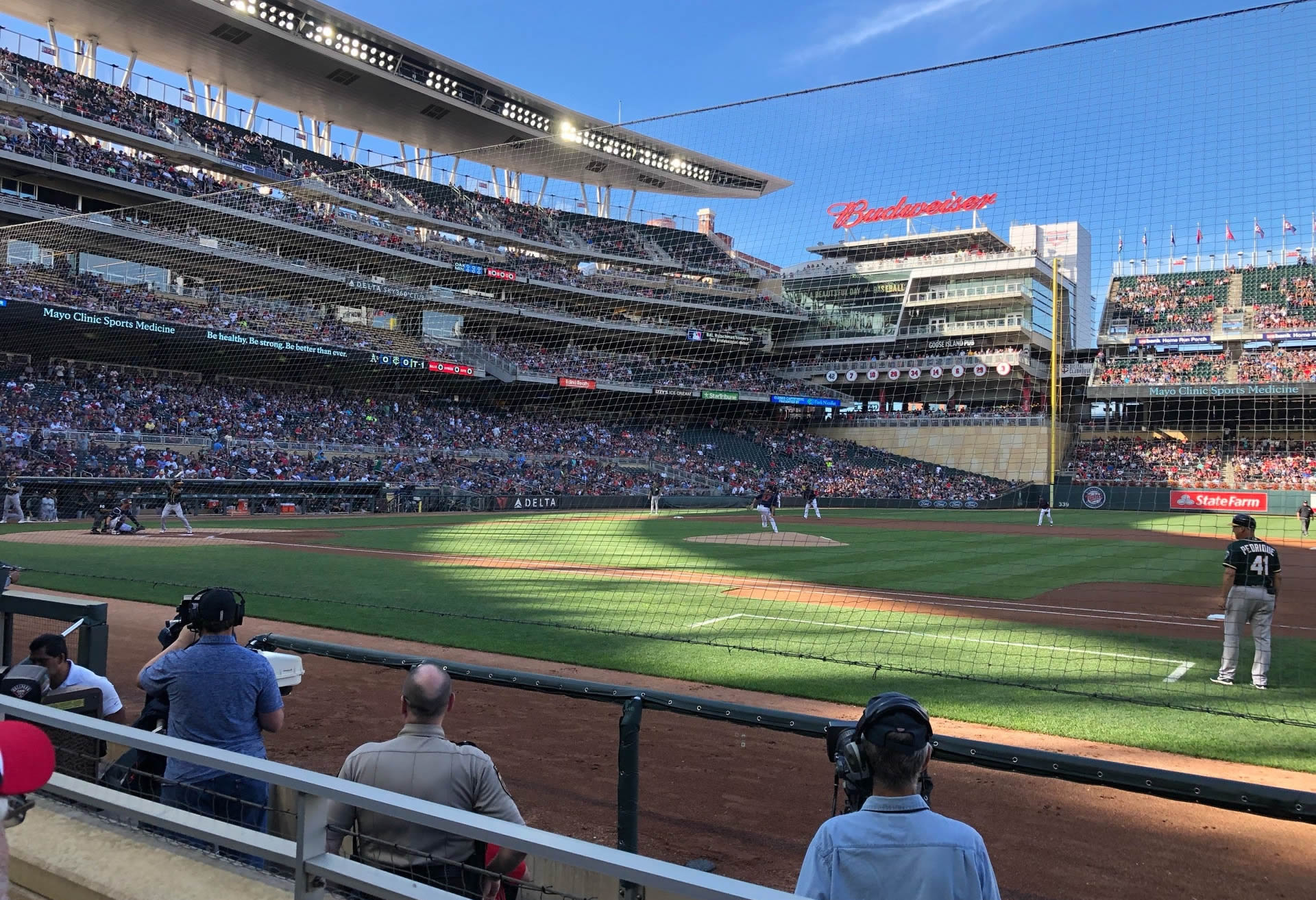 section 3, row 1 seat view  - target field