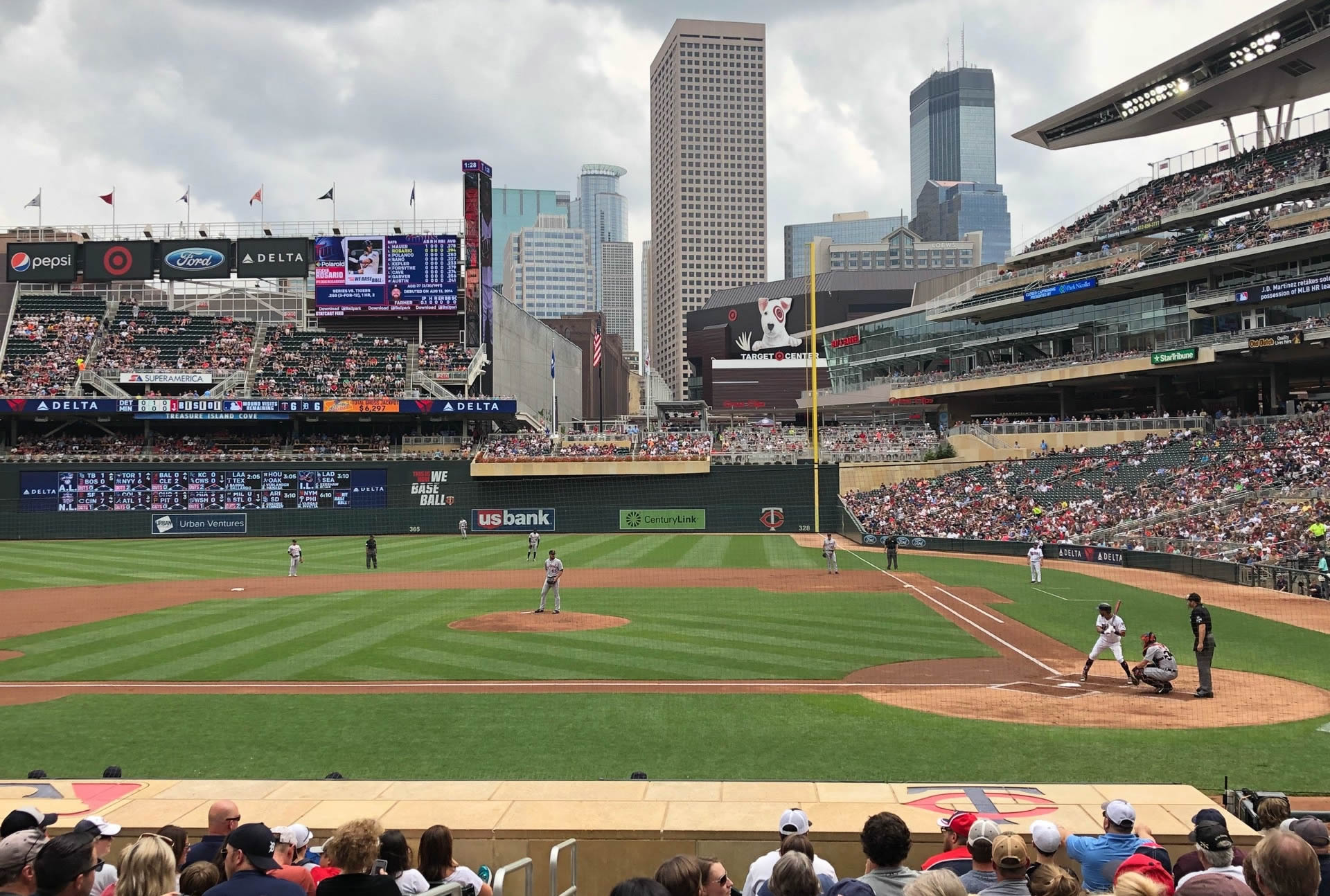 section 118, row 1 seat view  - target field