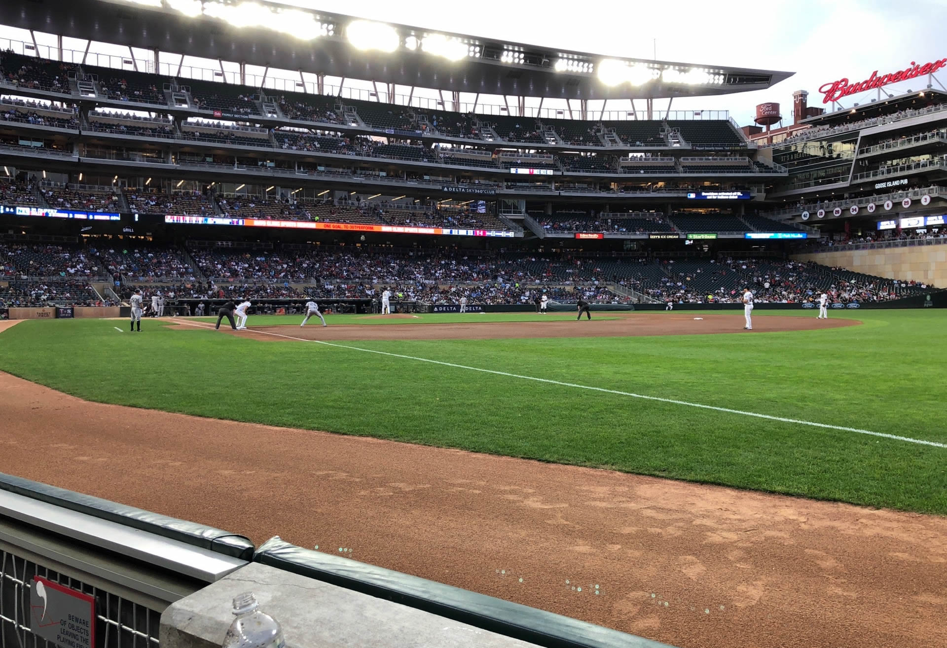 section 103, row 1 seat view  - target field