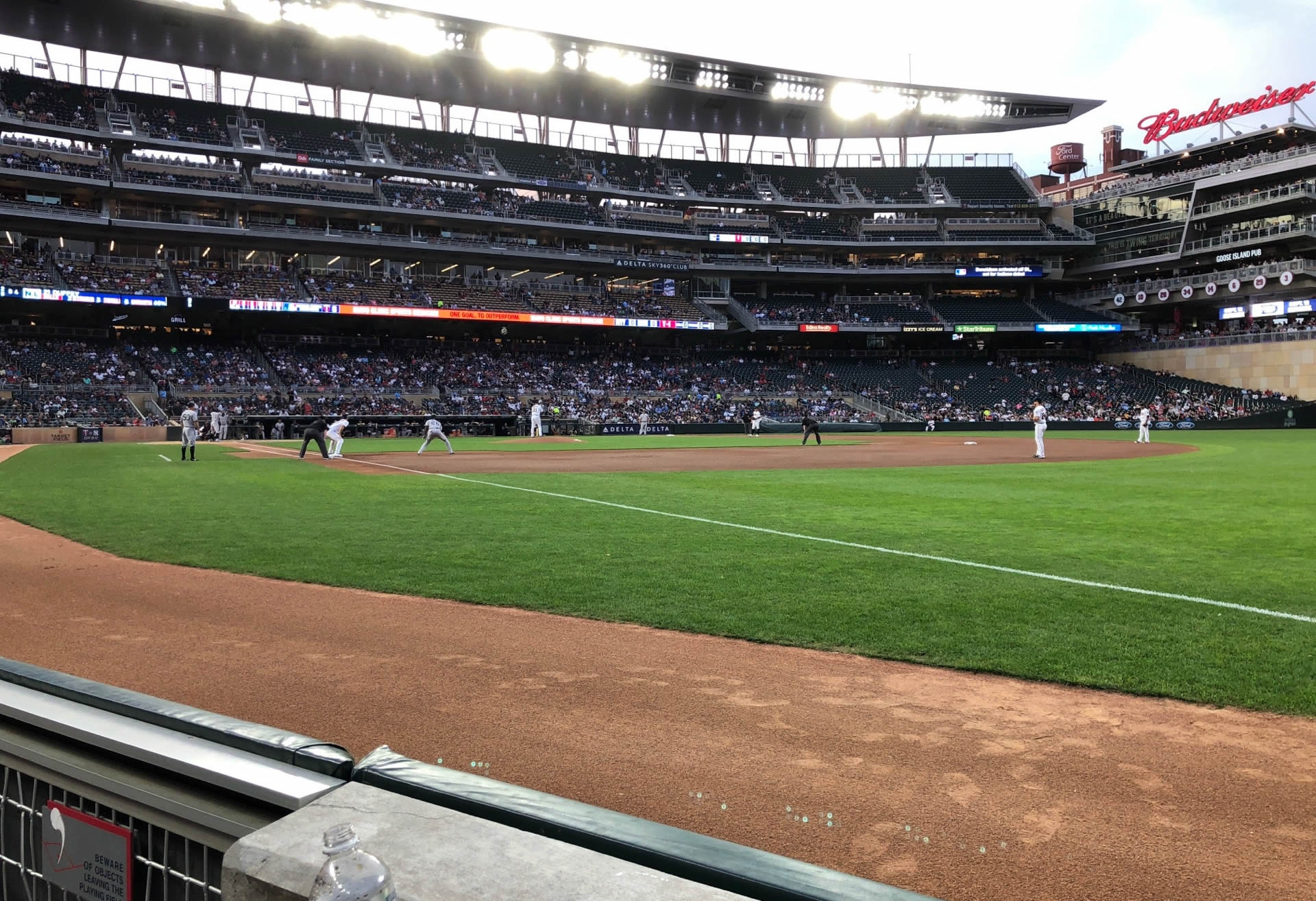 section 103, row 1 seat view  - target field