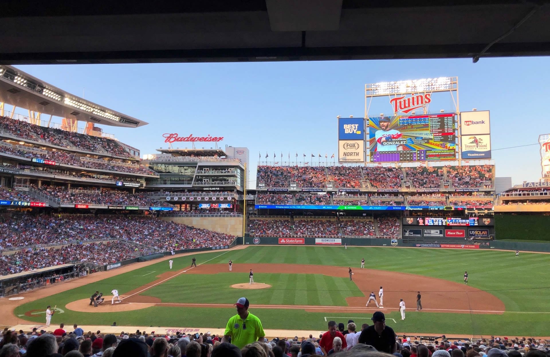 section 109, row 28 seat view  - target field