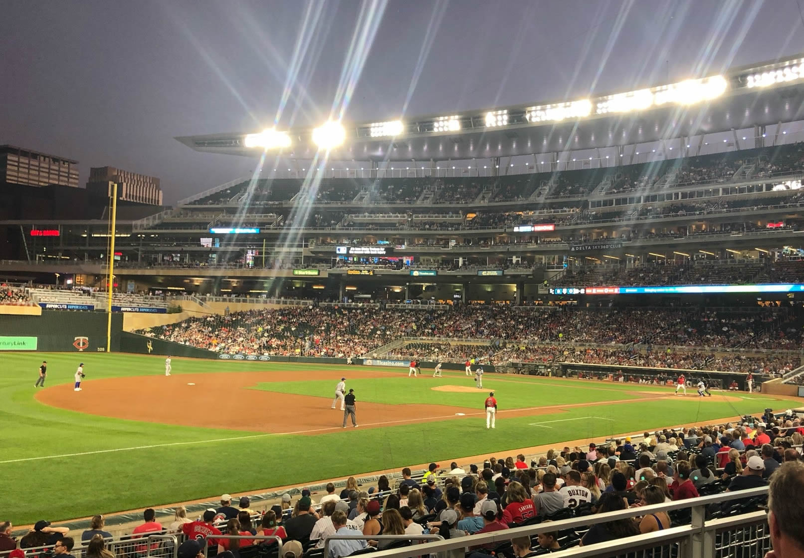 section 123, row 2 seat view  - target field