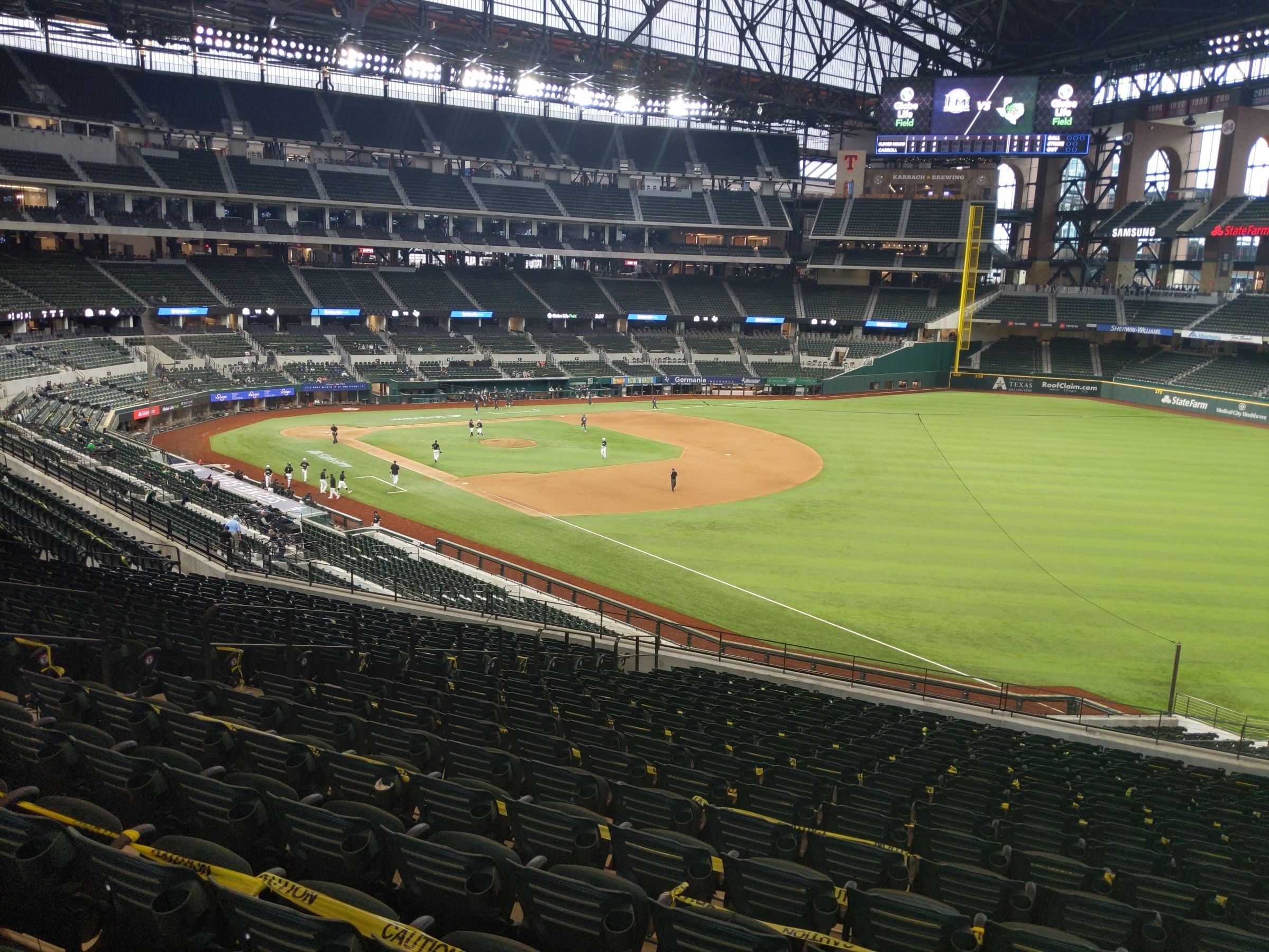 section 126, row 19 seat view  for baseball - globe life field