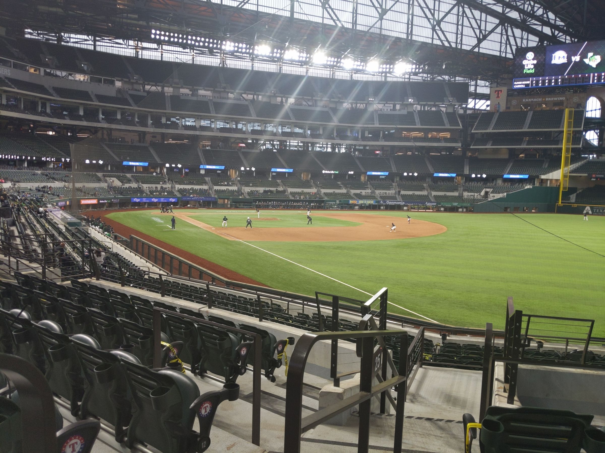 section 25, row 15 seat view  - globe life field