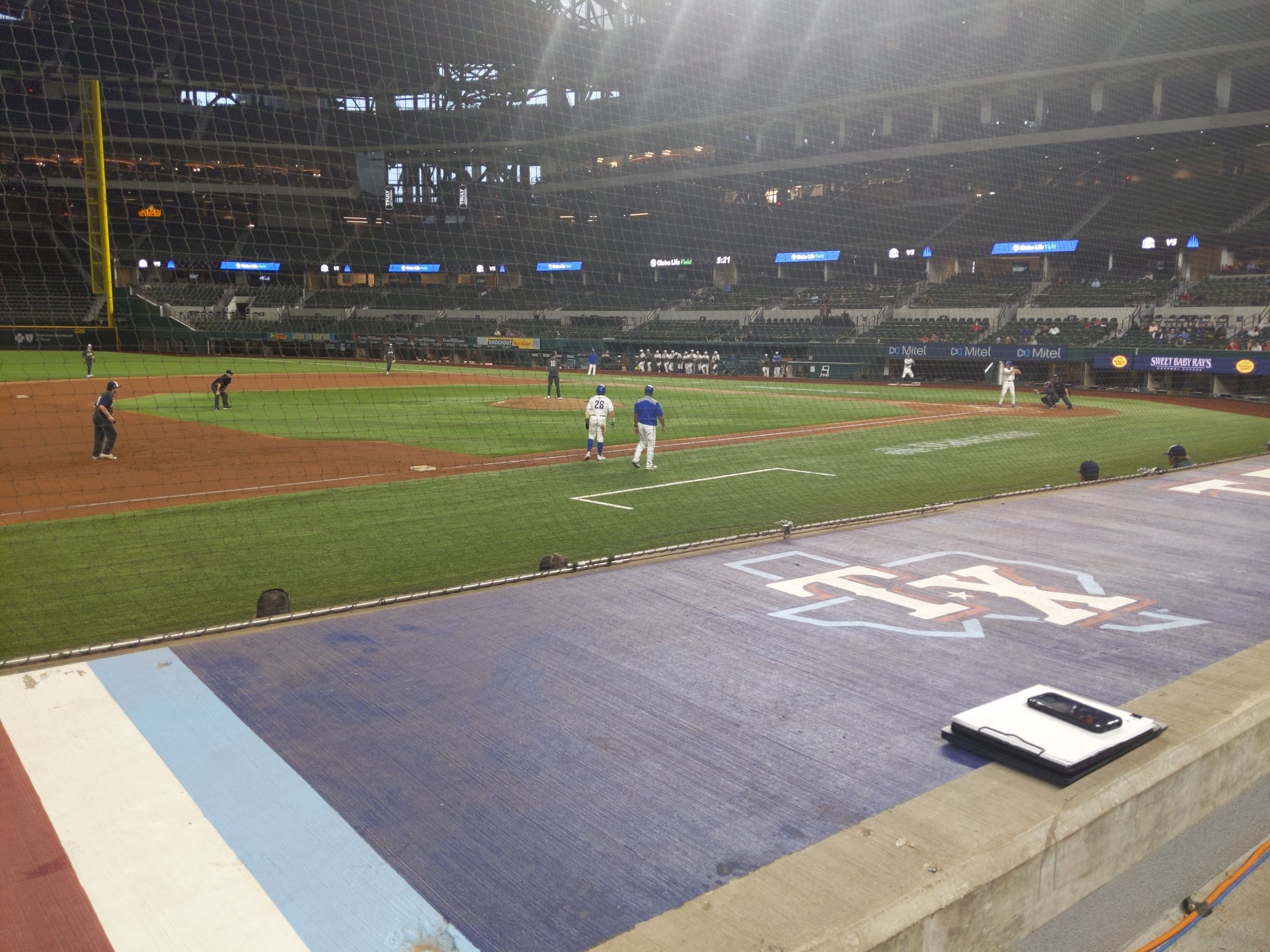 section 7, row 3 seat view  - globe life field