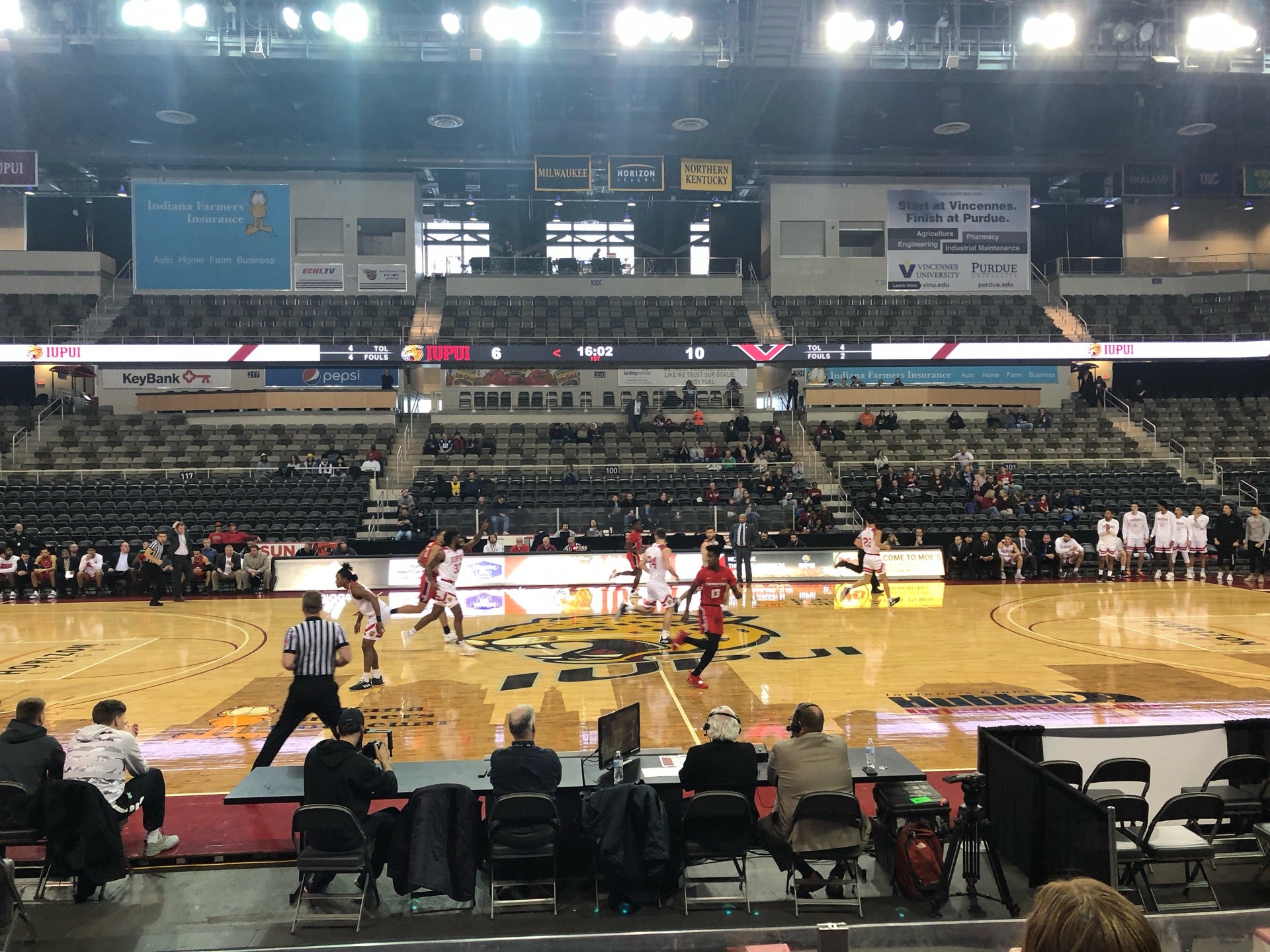 section 109 seat view  - indiana farmers coliseum