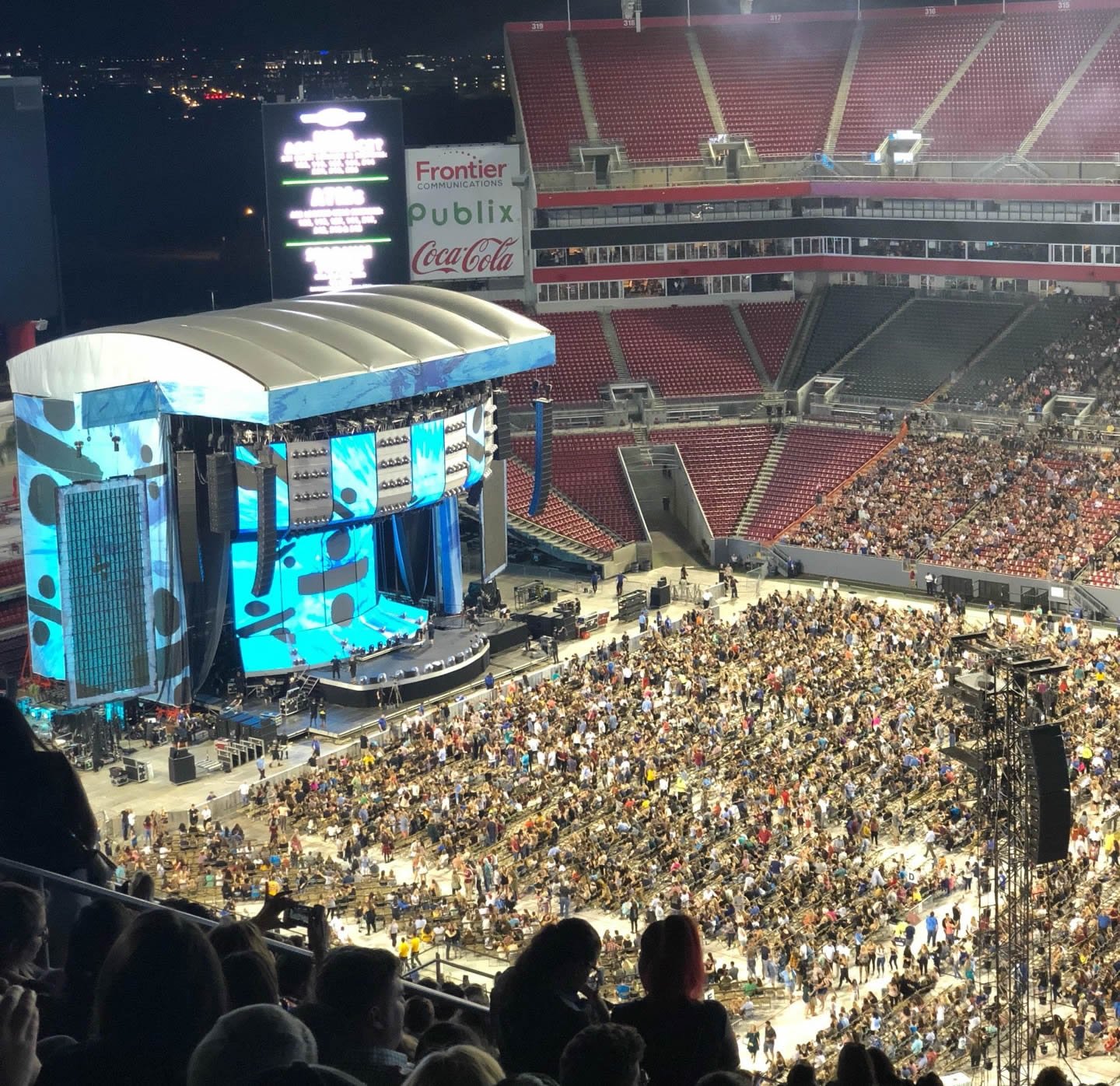 section 338 seat view  for concert - raymond james stadium