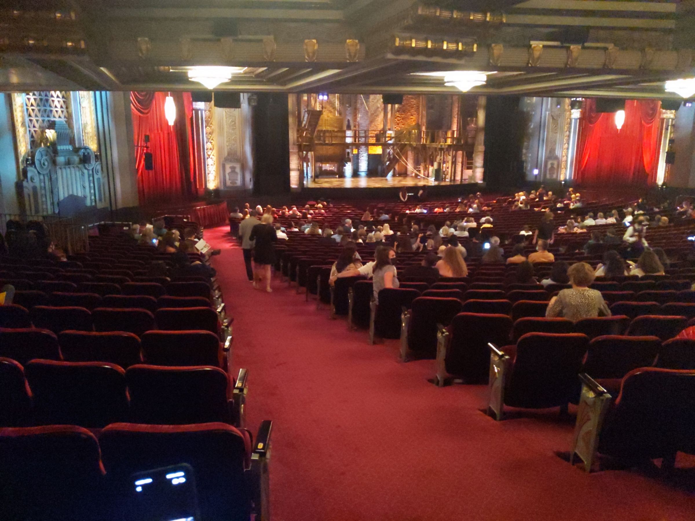 orchestra left, row zz seat view  - hollywood pantages theatre