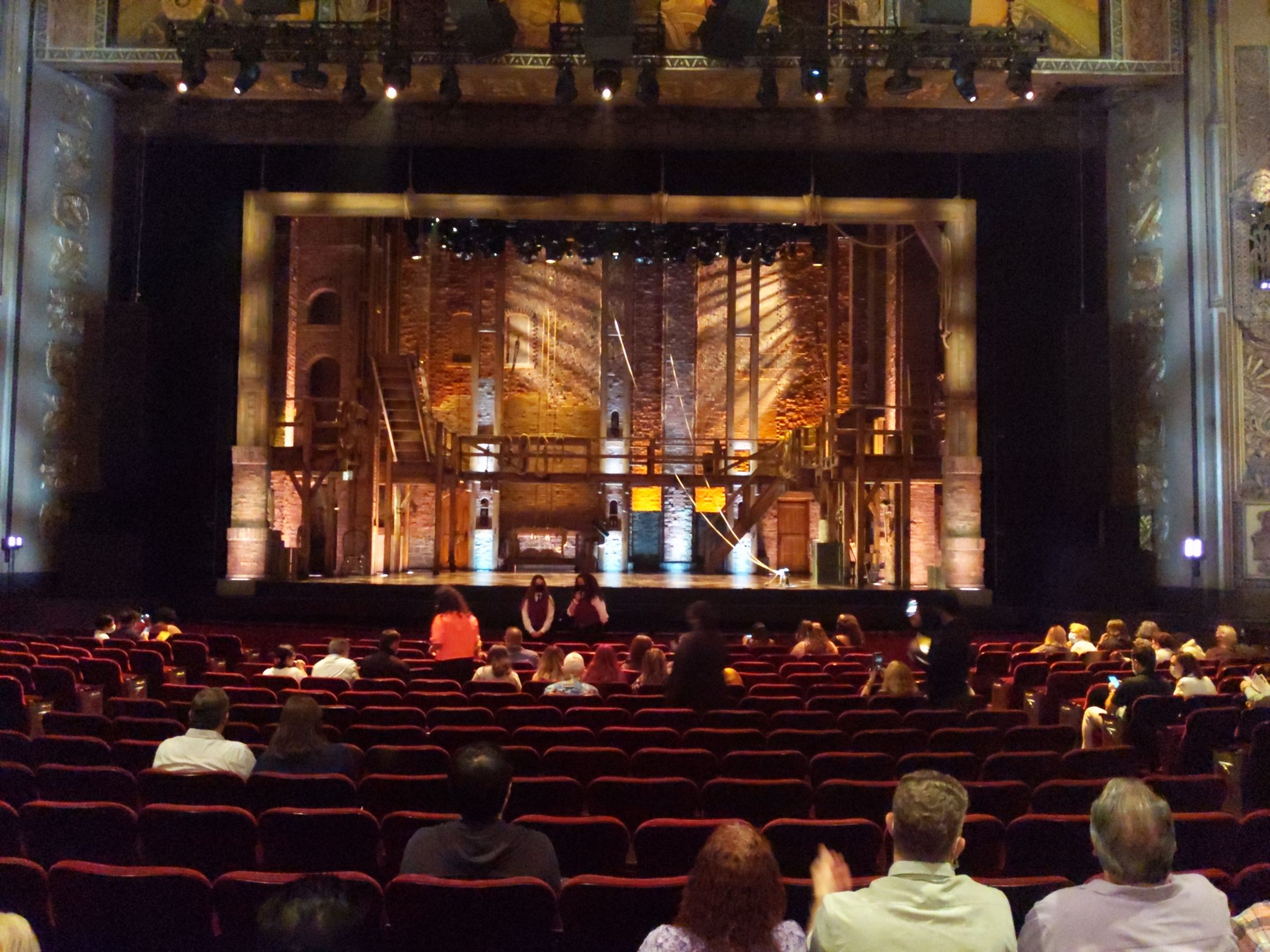 orchestra center, row s seat view  - hollywood pantages theatre