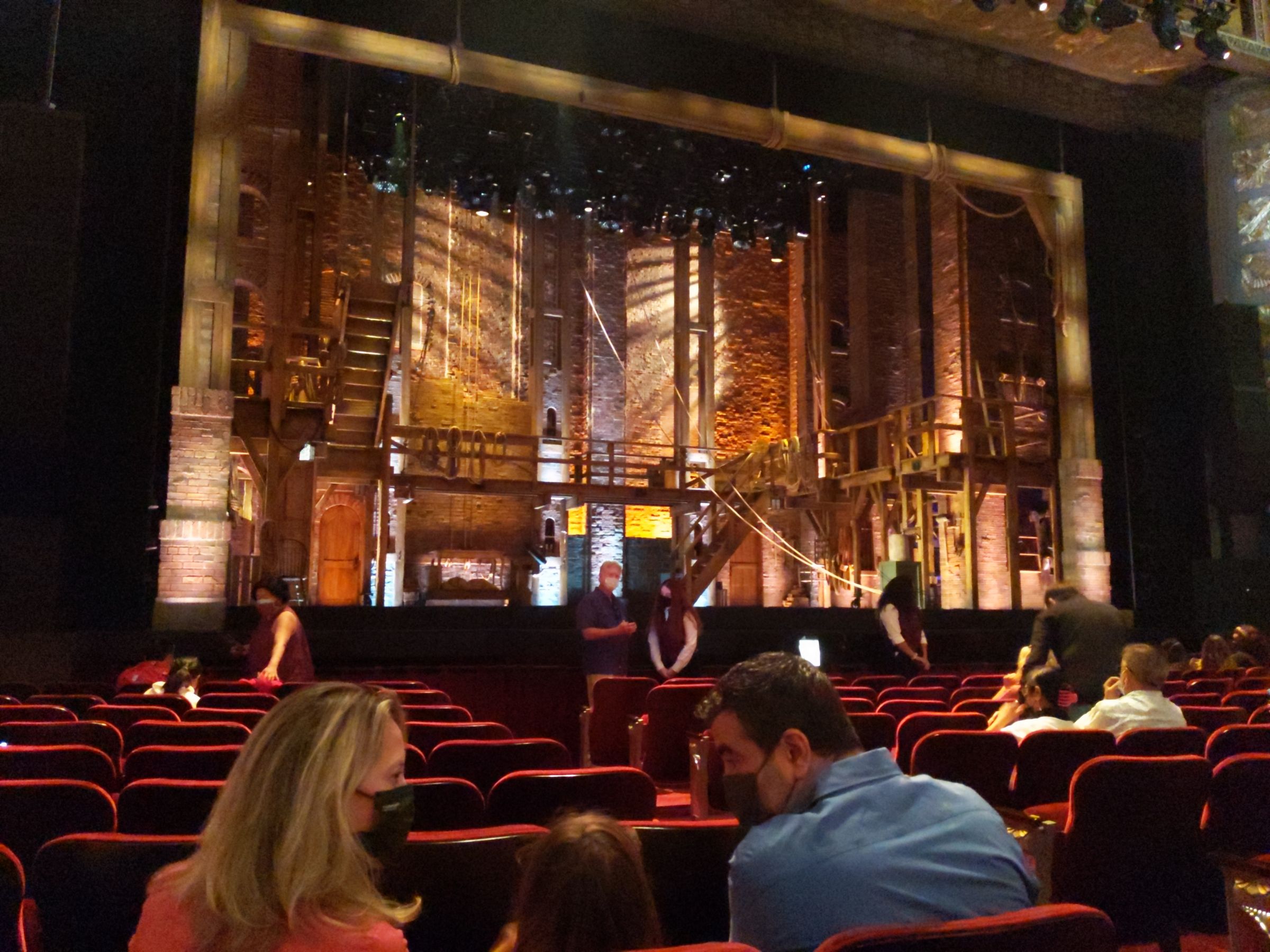 orchestra left-center, row k seat view  - hollywood pantages theatre