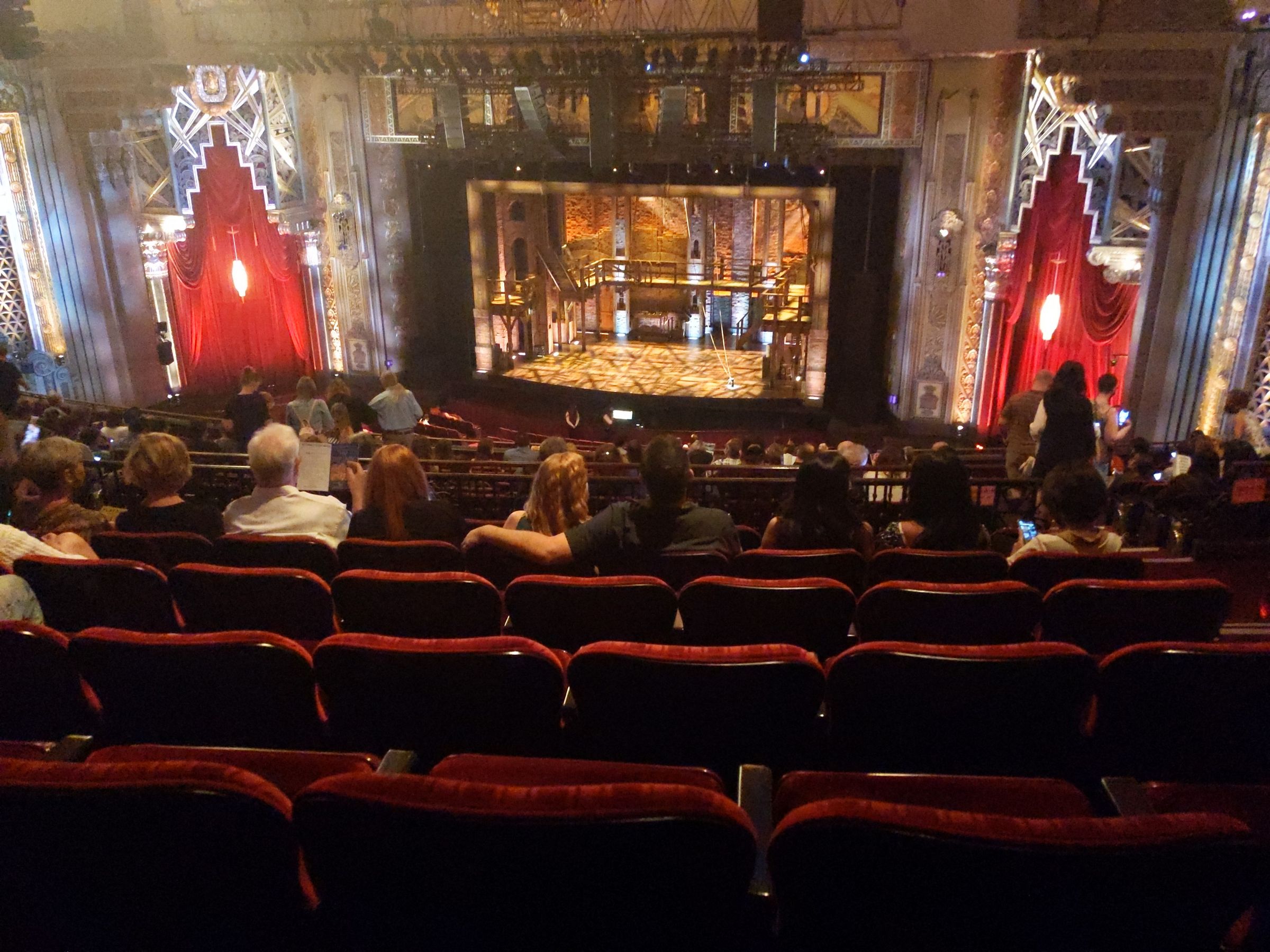 mezzanine right-center, row q seat view  - hollywood pantages theatre