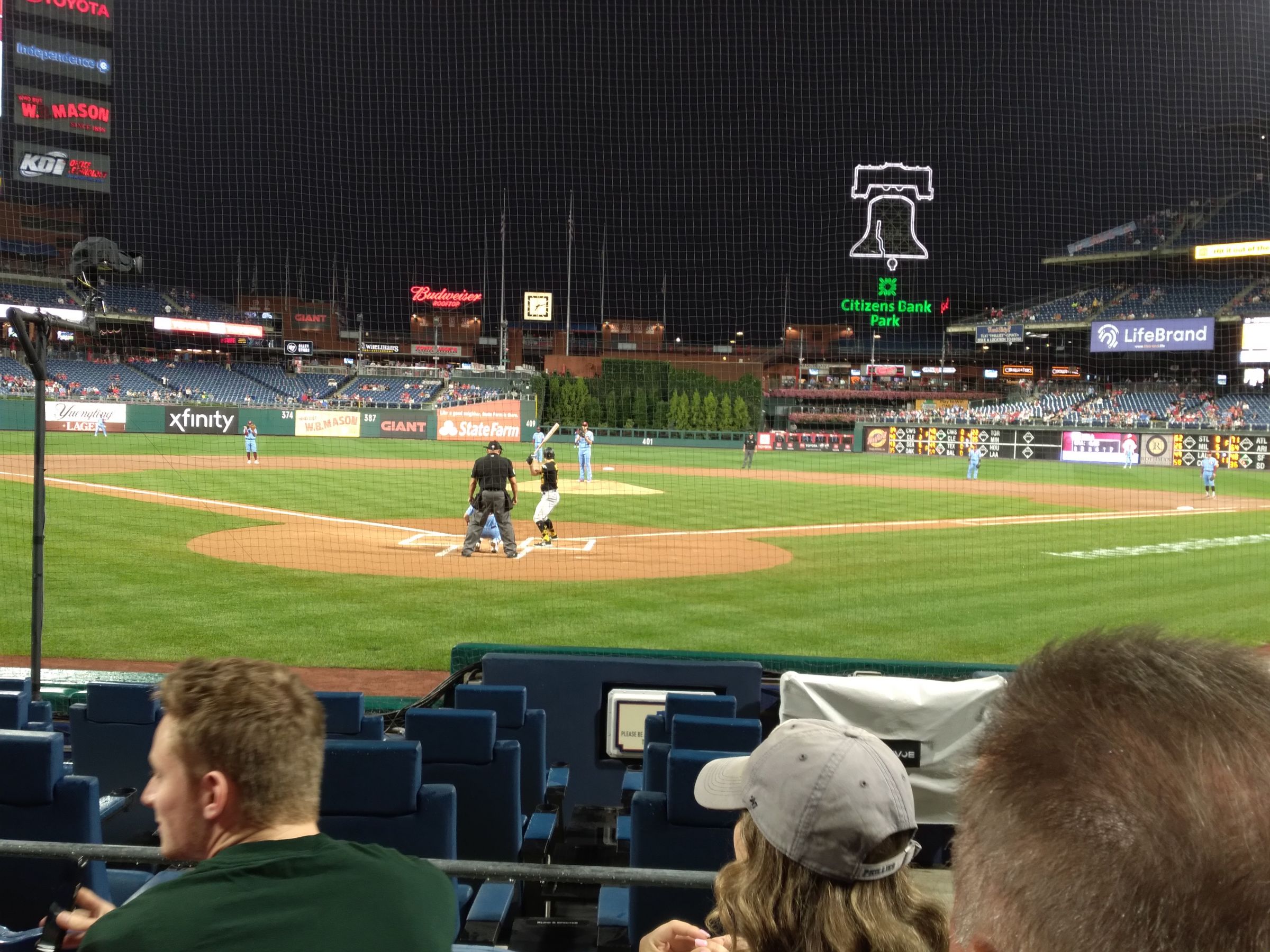 section d, row 8 seat view  for baseball - citizens bank park