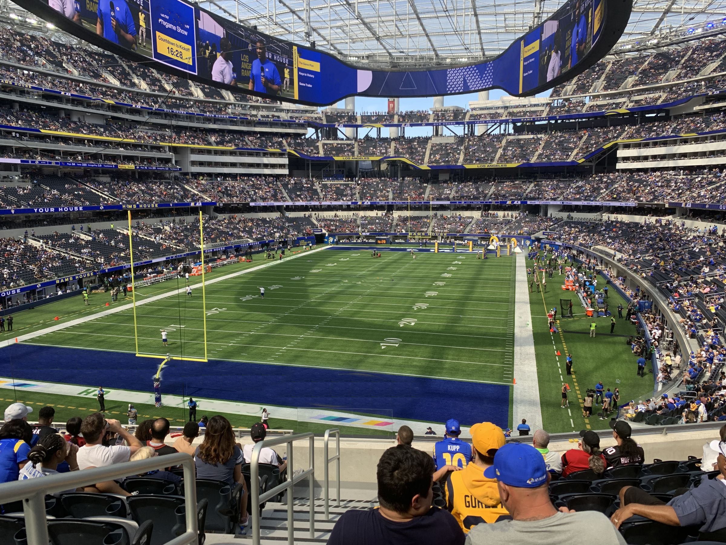 section 235, row 9 seat view  for football - sofi stadium