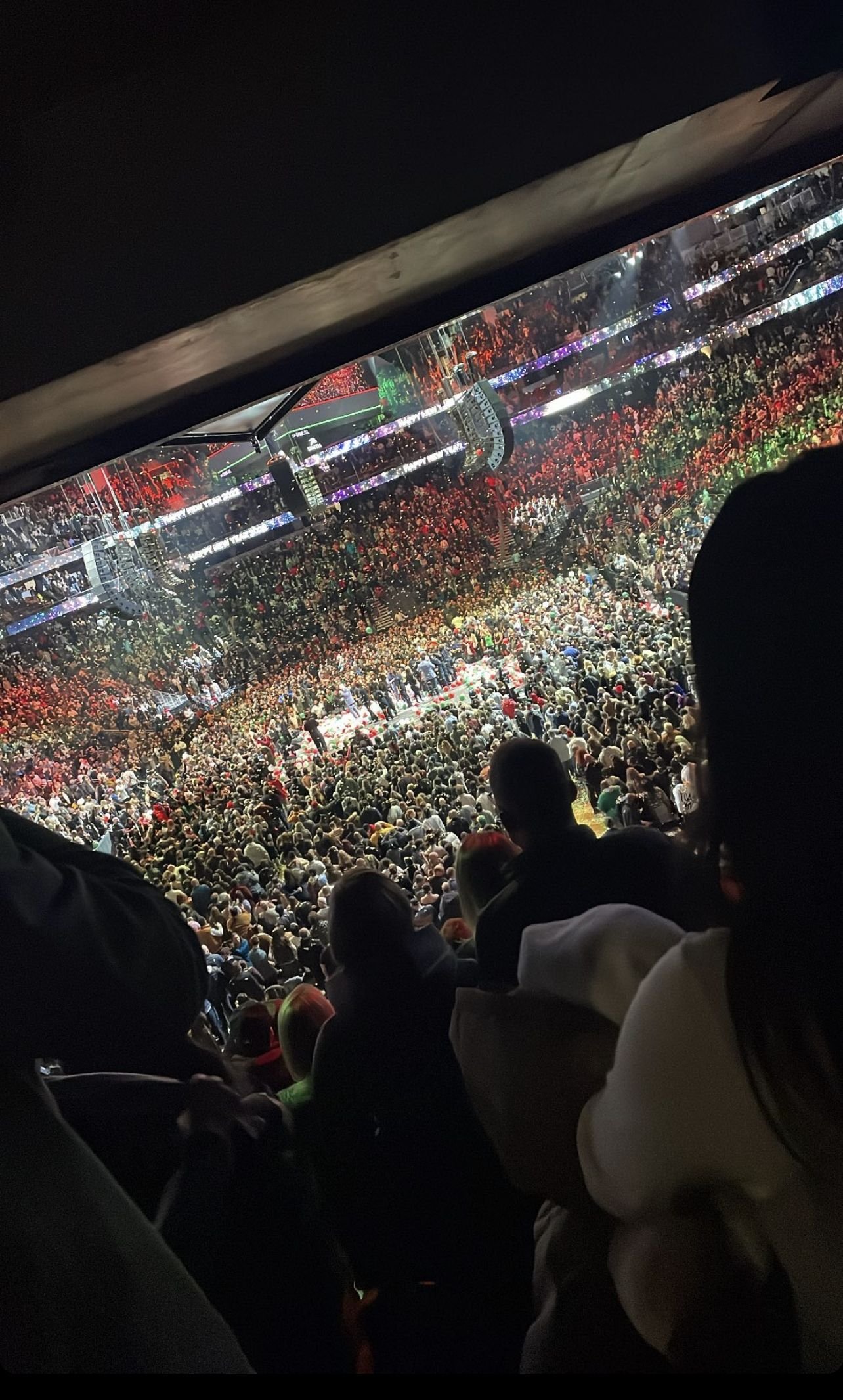 section 19, row bar seat view  for concert - climate pledge arena