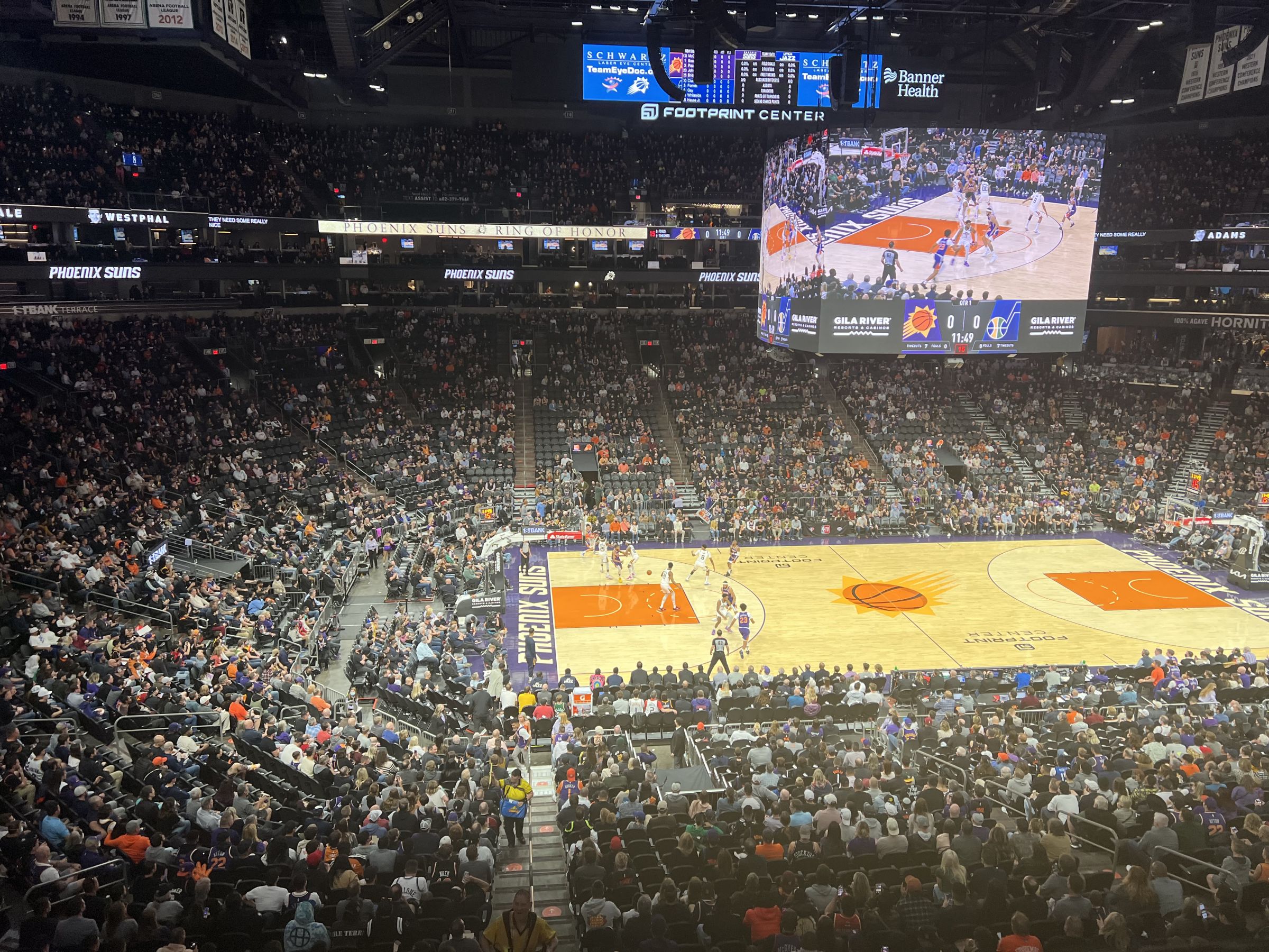 suites, row 1 seat view  for basketball - footprint center