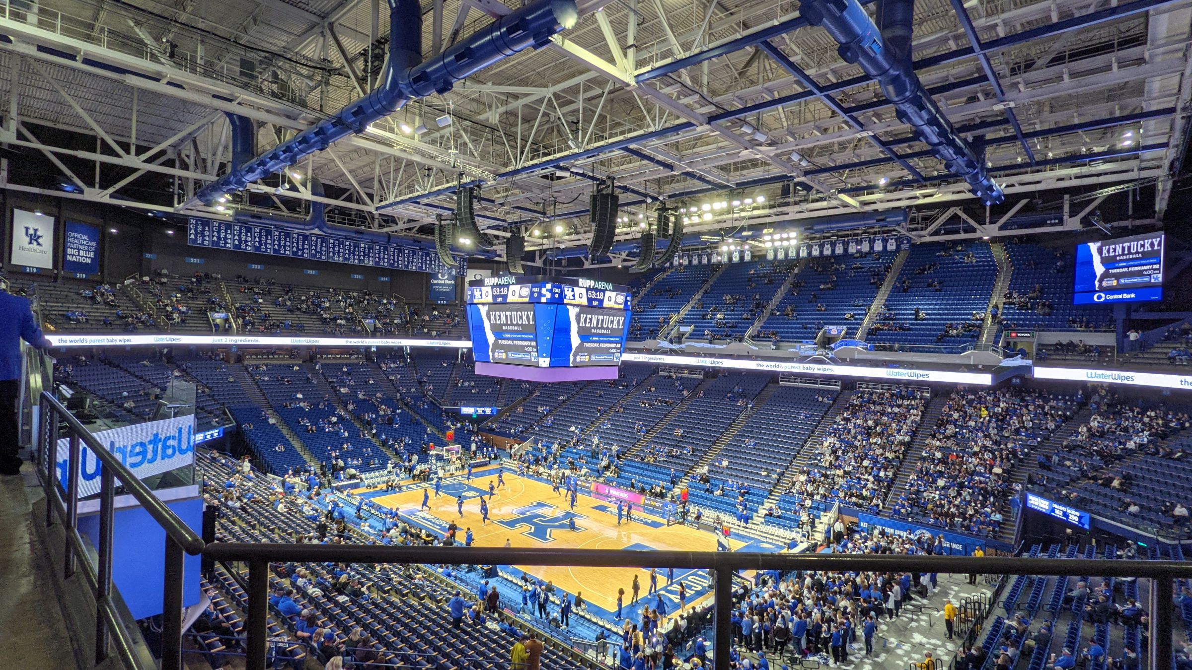 section 244, row c seat view  for basketball - rupp arena