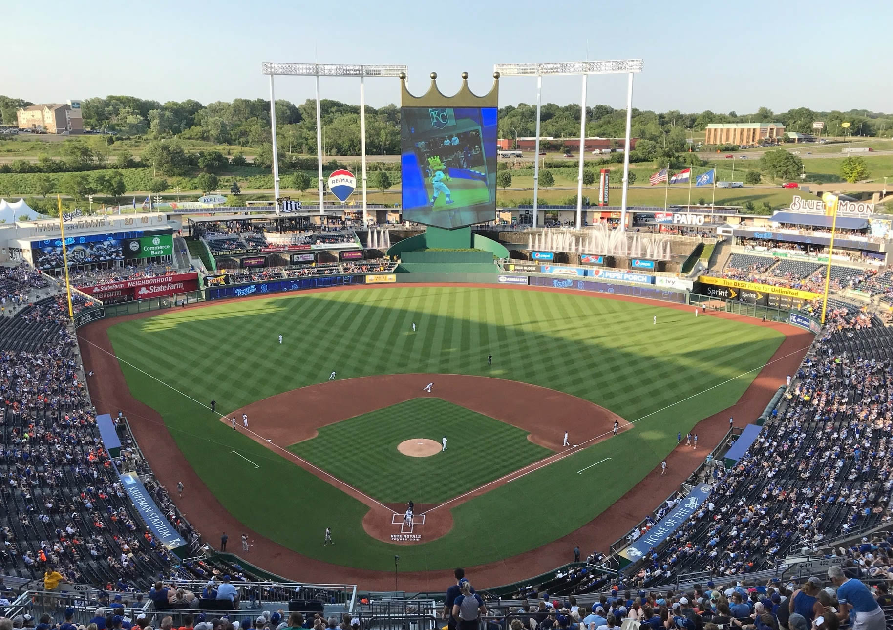 section 420 seat view  - kauffman stadium