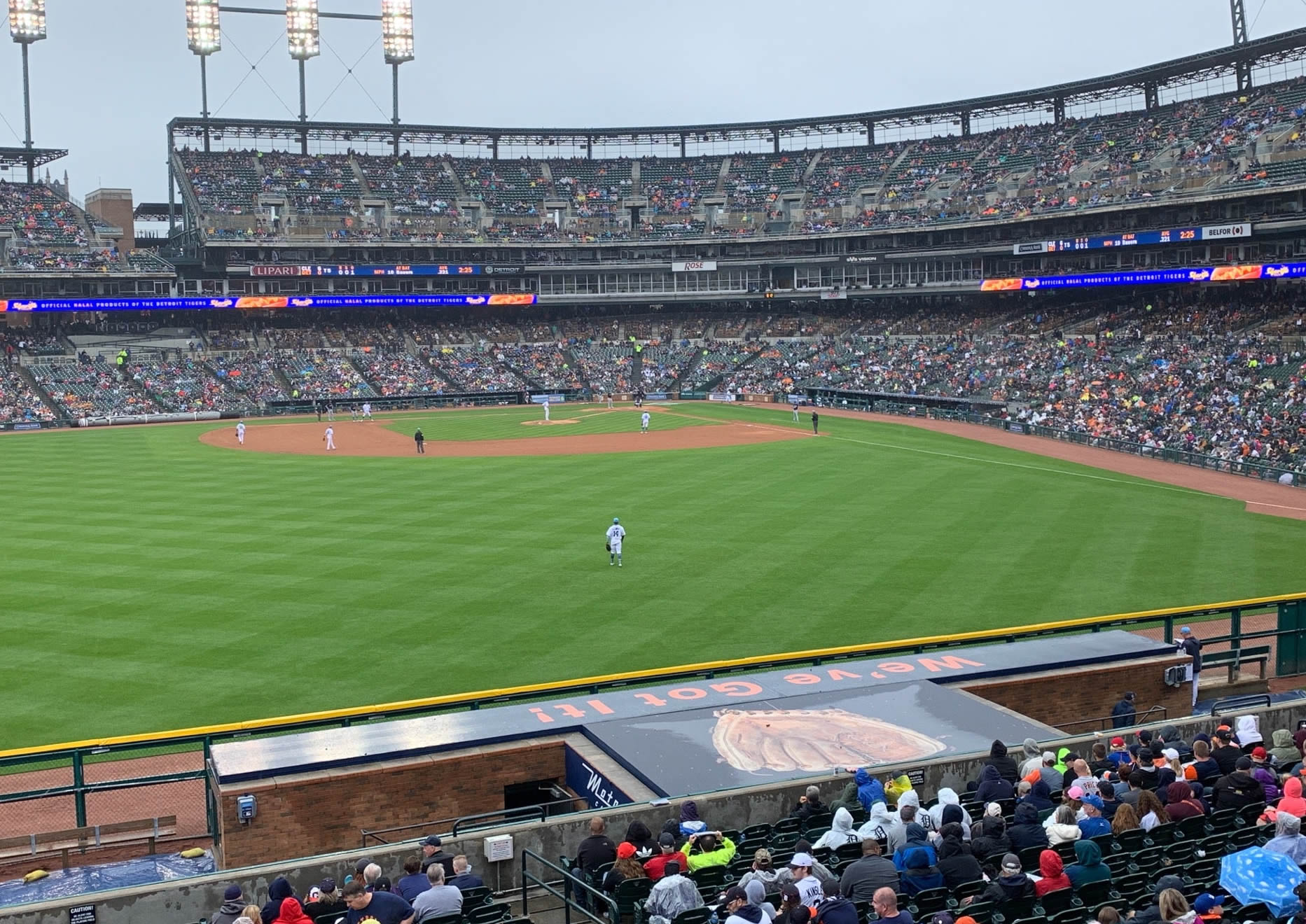 section 149, row kk seat view  for baseball - comerica park